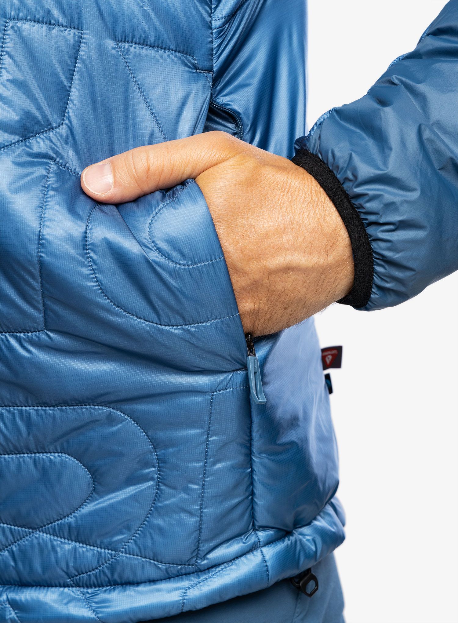 Zateplená bunda adidas TERREX Xperior Varilite PrimaLoft Hooded Jacket - wonder steel