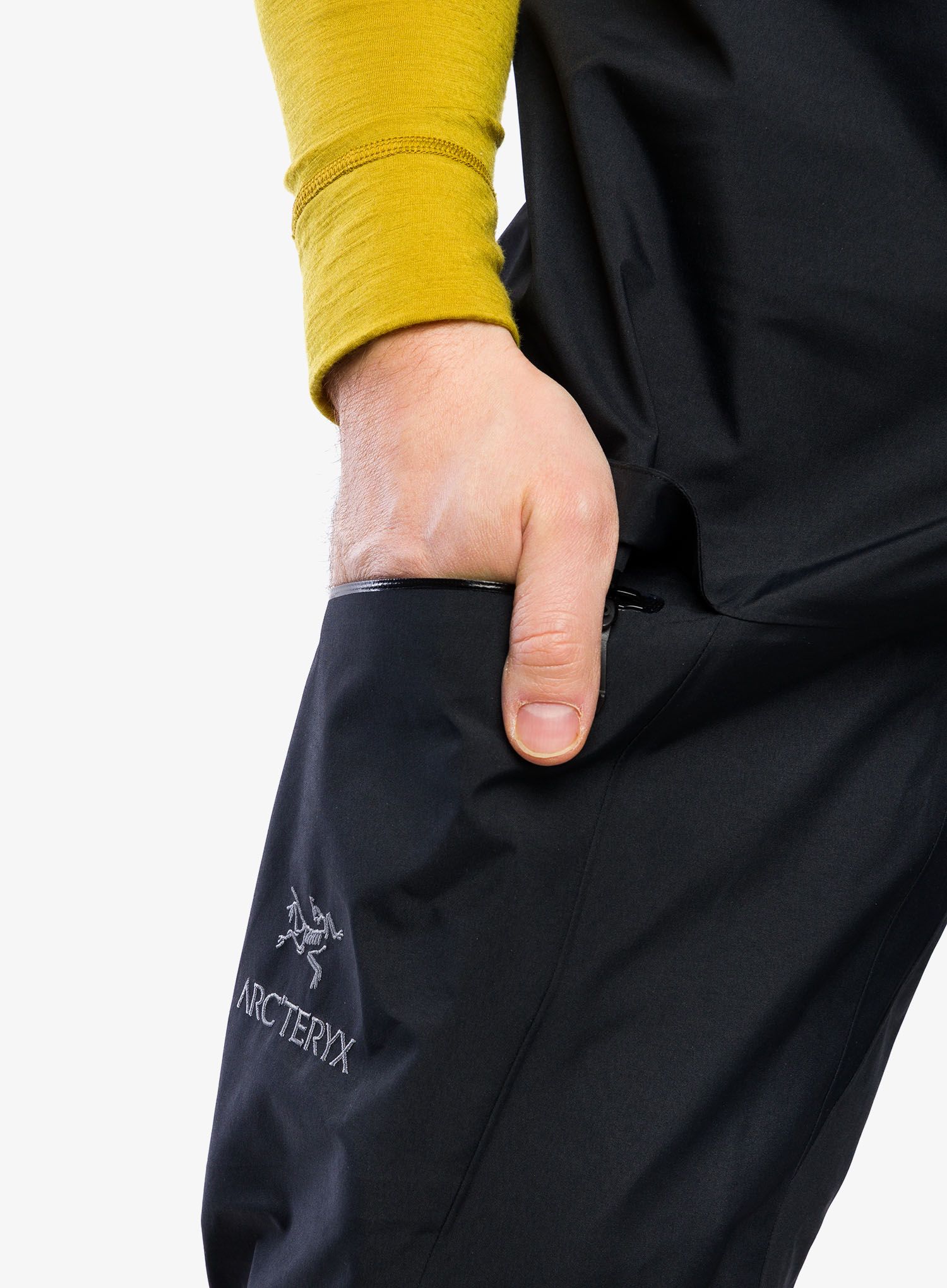 Skialpové kalhoty Arcteryx Alpha SV Bib - blk
