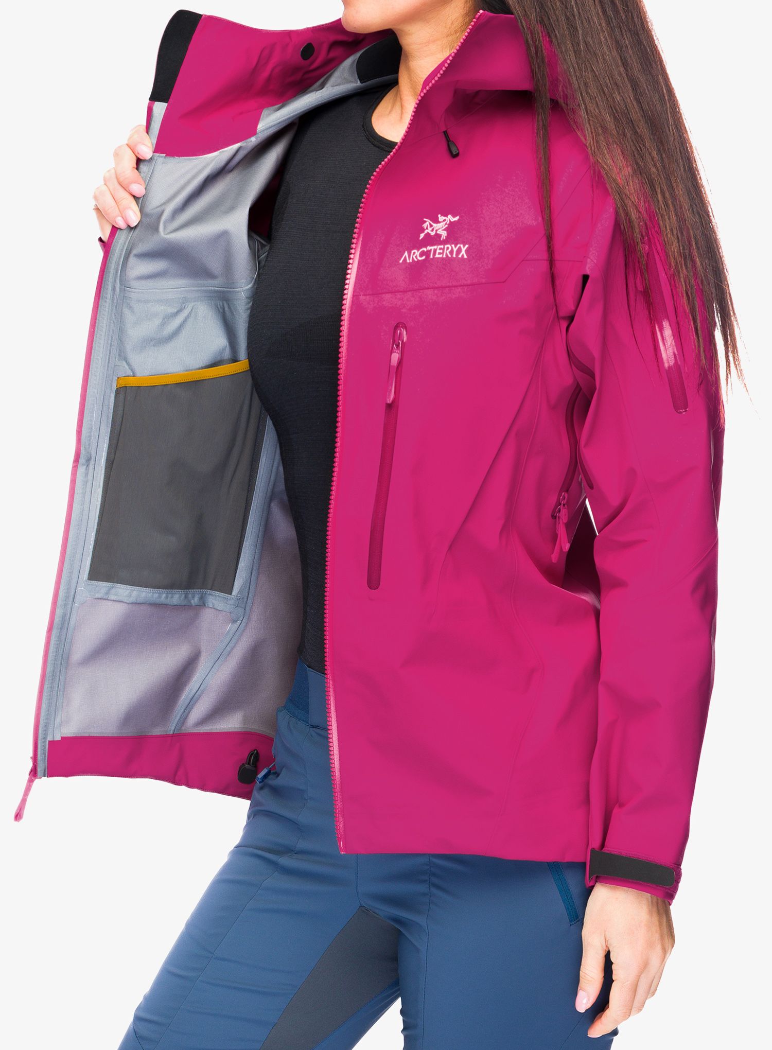 Dámská bunda na hory Arcteryx Alpha SV Jacket - amaranthus