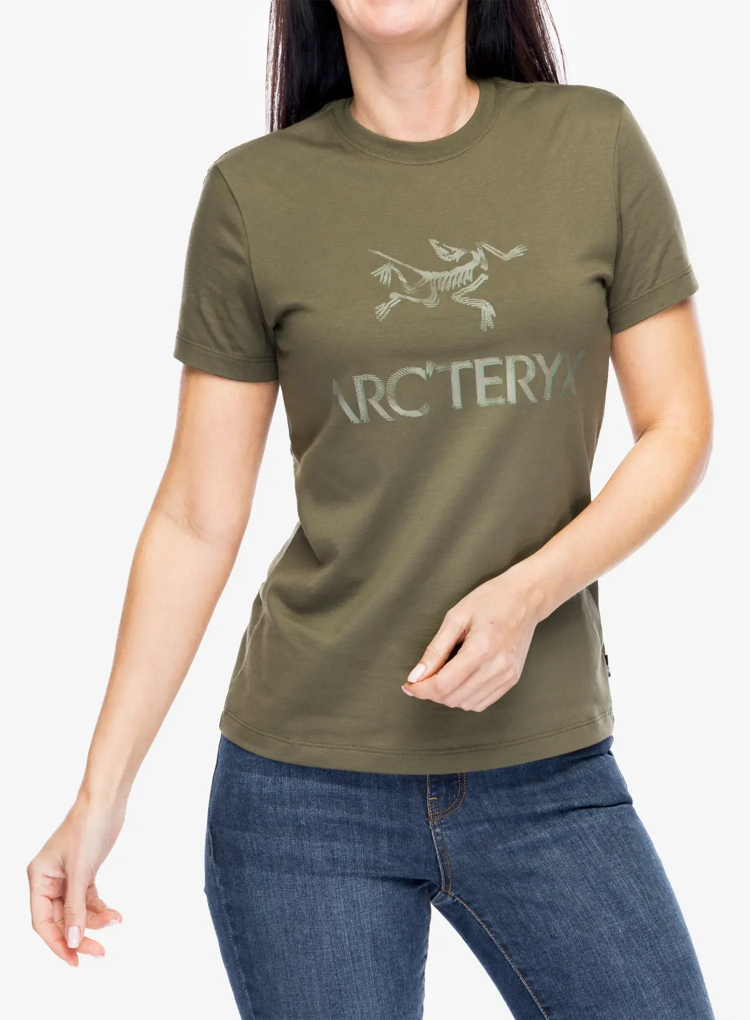 Bavlněné tričko dámské Arcteryx ArcWord Cotton T-Shirt SS - tatsu/forage