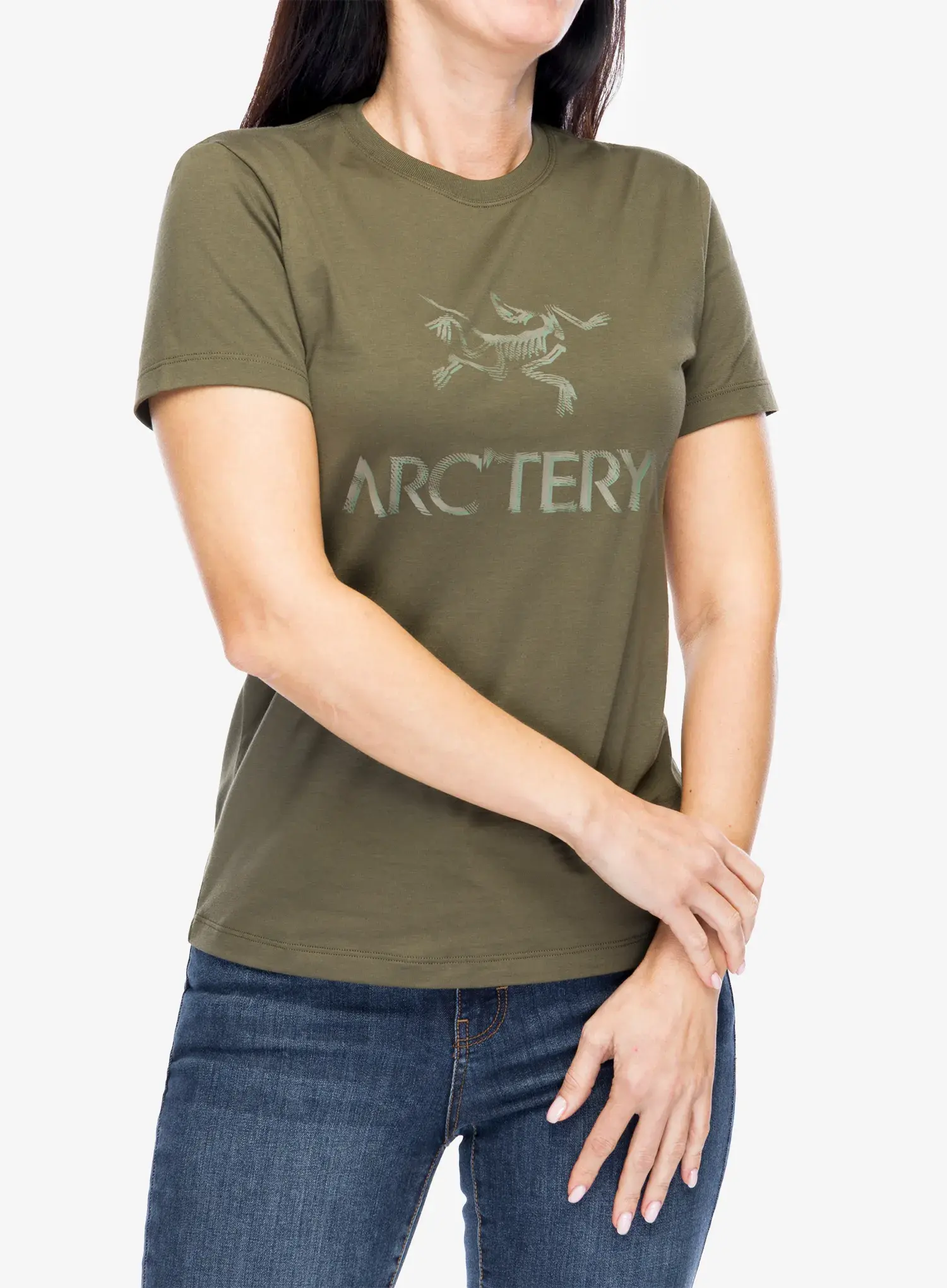 Bavlněné tričko dámské Arcteryx ArcWord Cotton T-Shirt SS - tatsu/forage