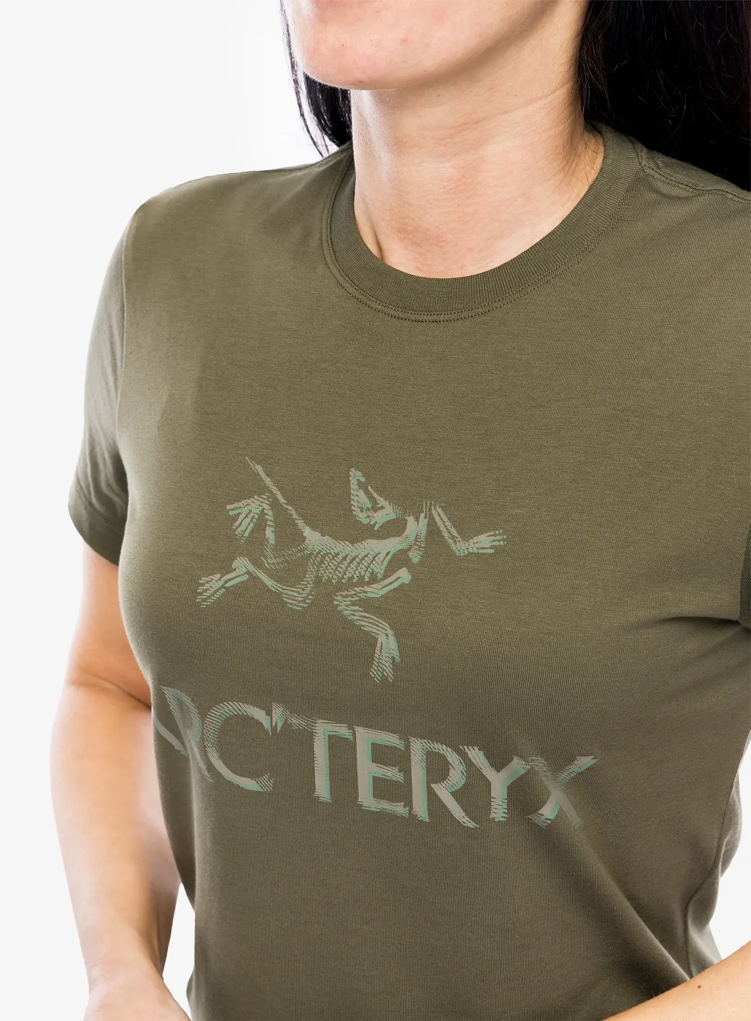 Bavlněné tričko dámské Arcteryx ArcWord Cotton T-Shirt SS - tatsu/forage