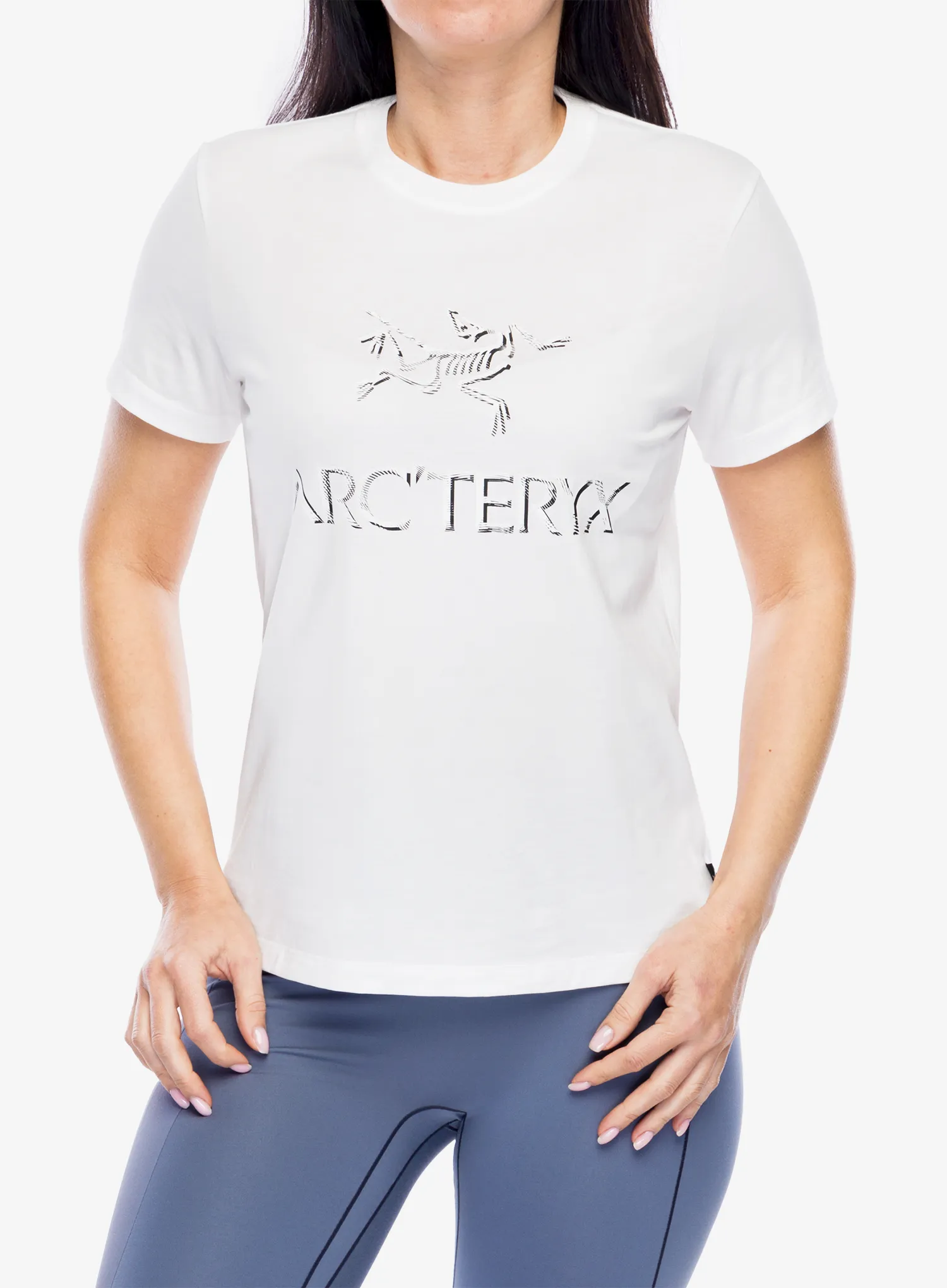 Dámské tričko s potiskem Arcteryx ArcWord Cotton T-Shirt SS - white light