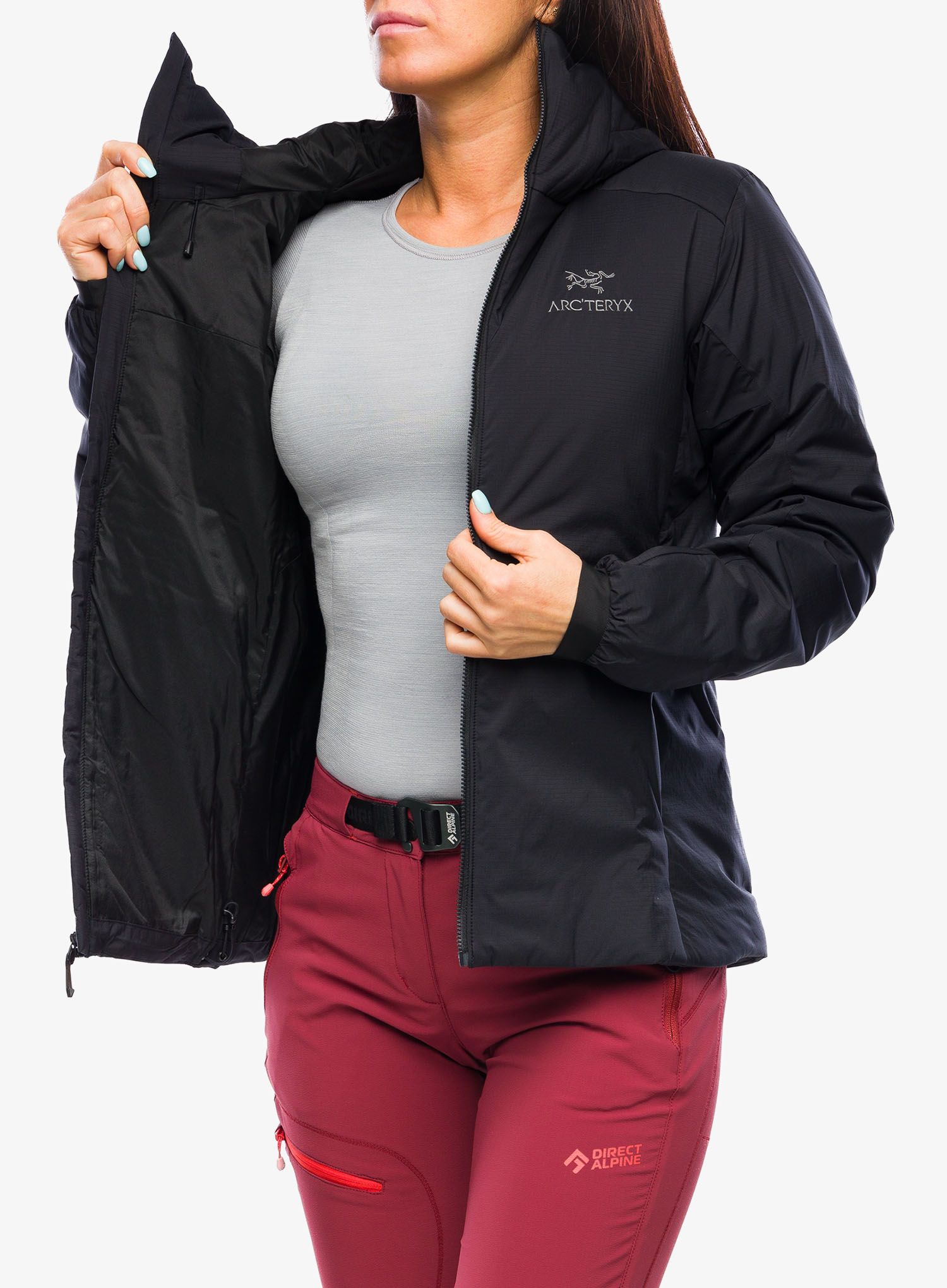 Dámská zateplená bunda Arcteryx Atom Heavyweight Hoody - black