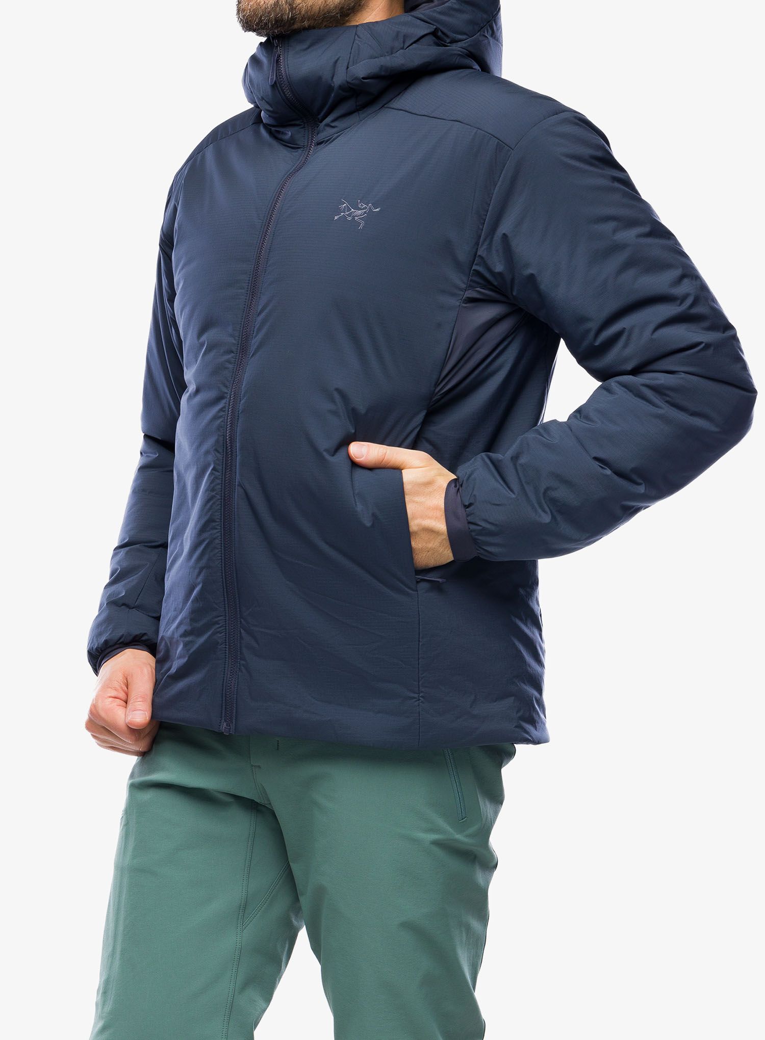 Zateplená bunda Arcteryx Atom Heavyweight Hoody - black sapphire
