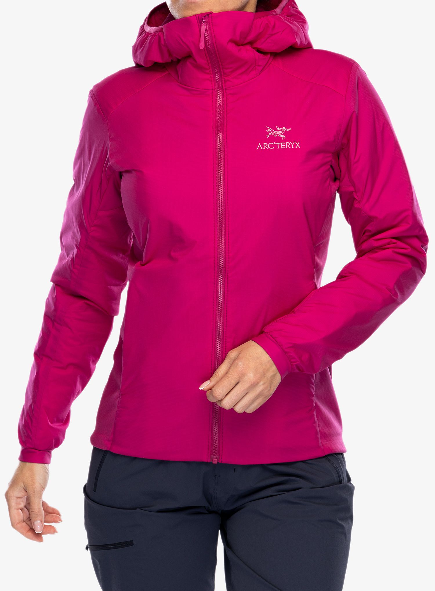 Zateplená bunda dámská Arcteryx Atom Hoody - amaranthus