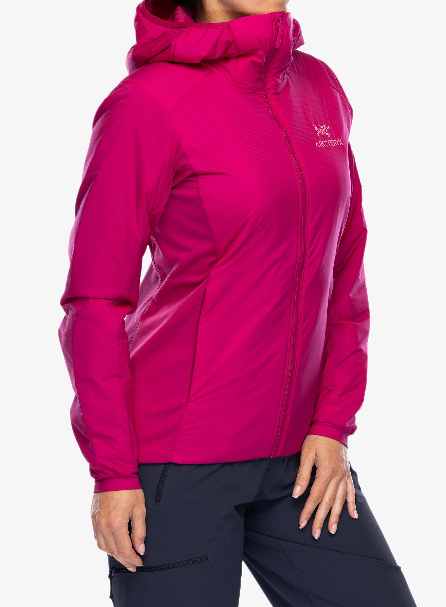 Zateplená bunda dámská Arcteryx Atom Hoody - amaranthus