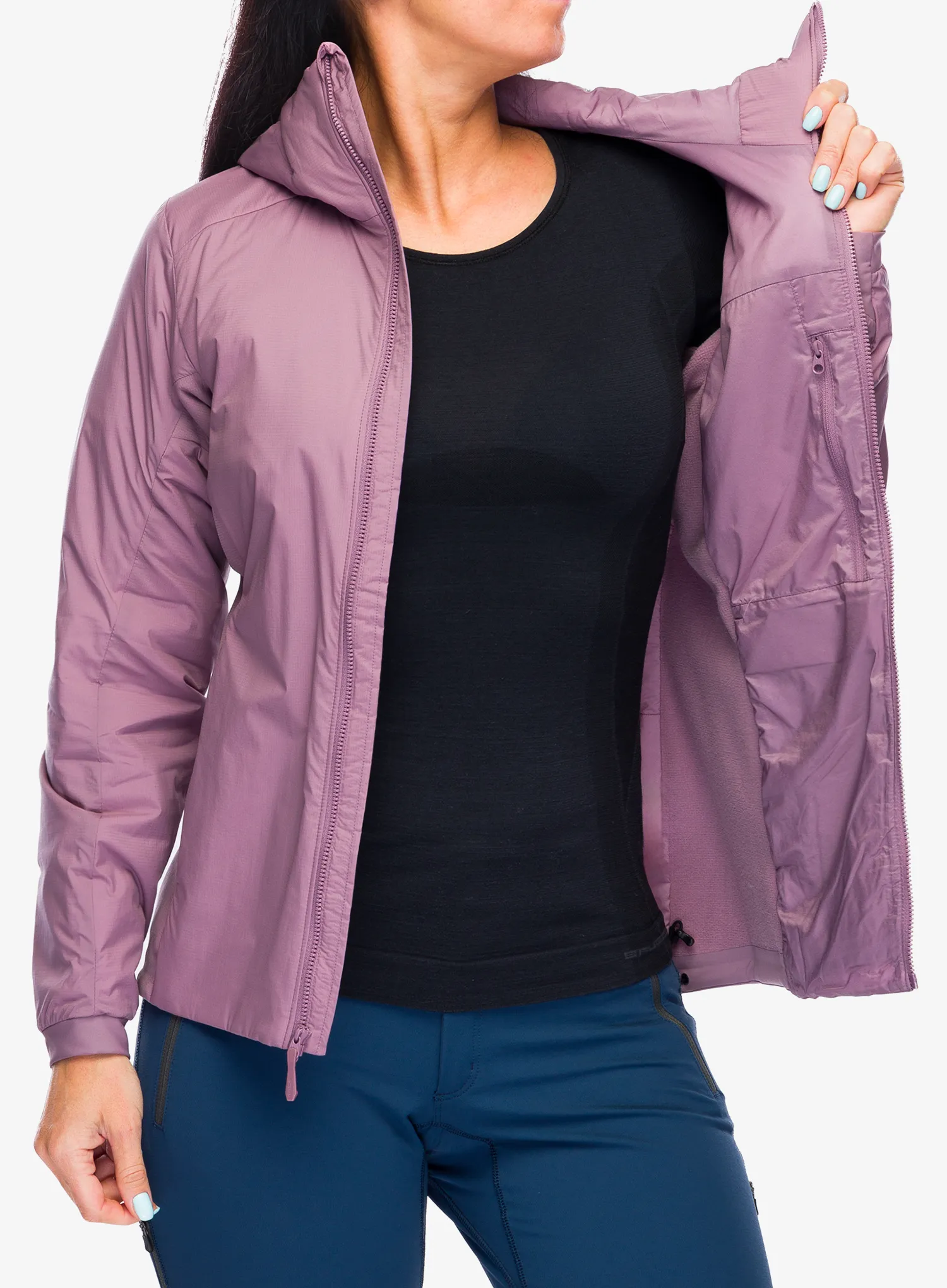 Zateplená bunda dámská Arcteryx Atom Hoody - interstellar