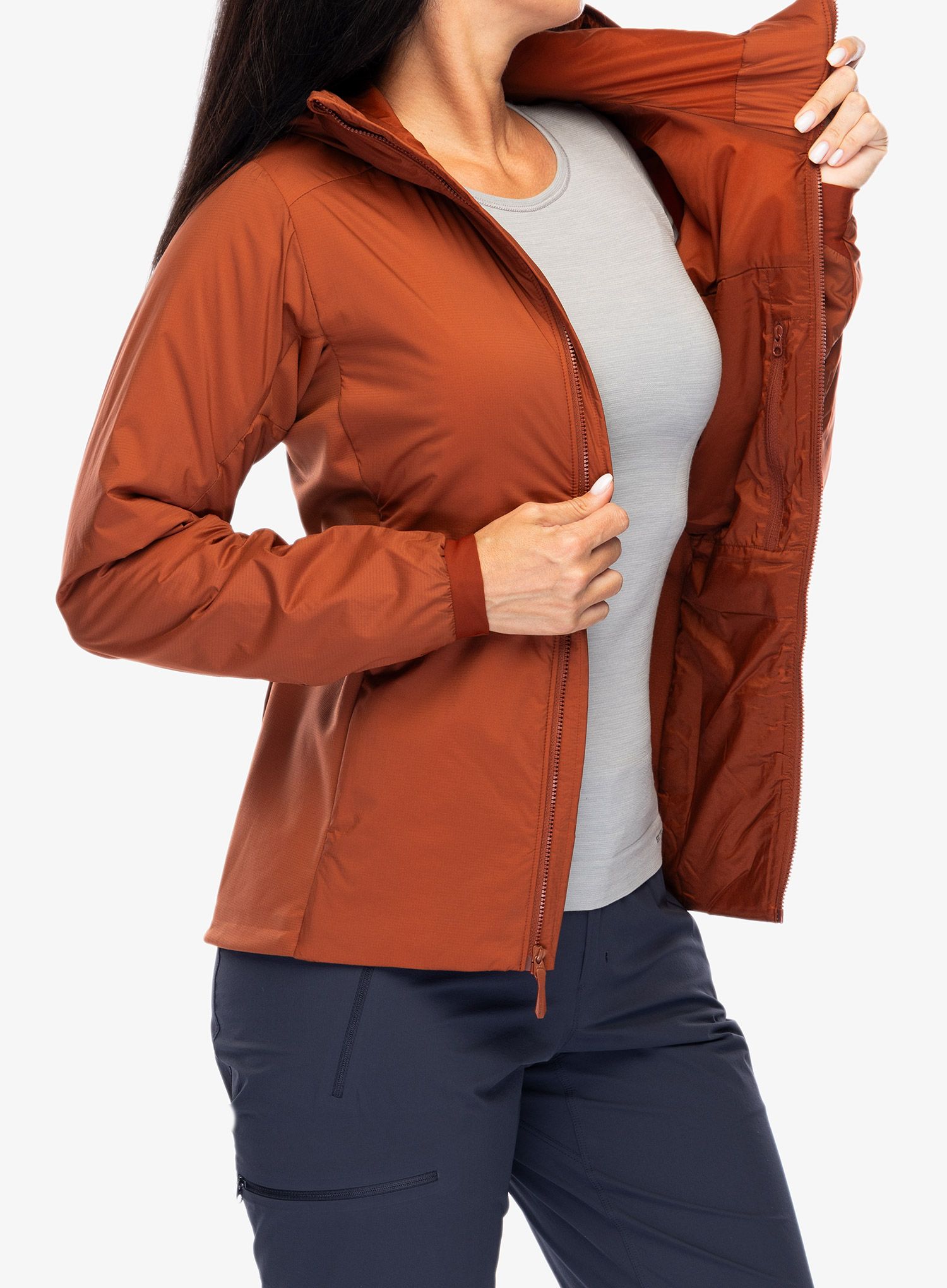 Zateplená bunda dámská Arcteryx Atom Hoody - sequoia
