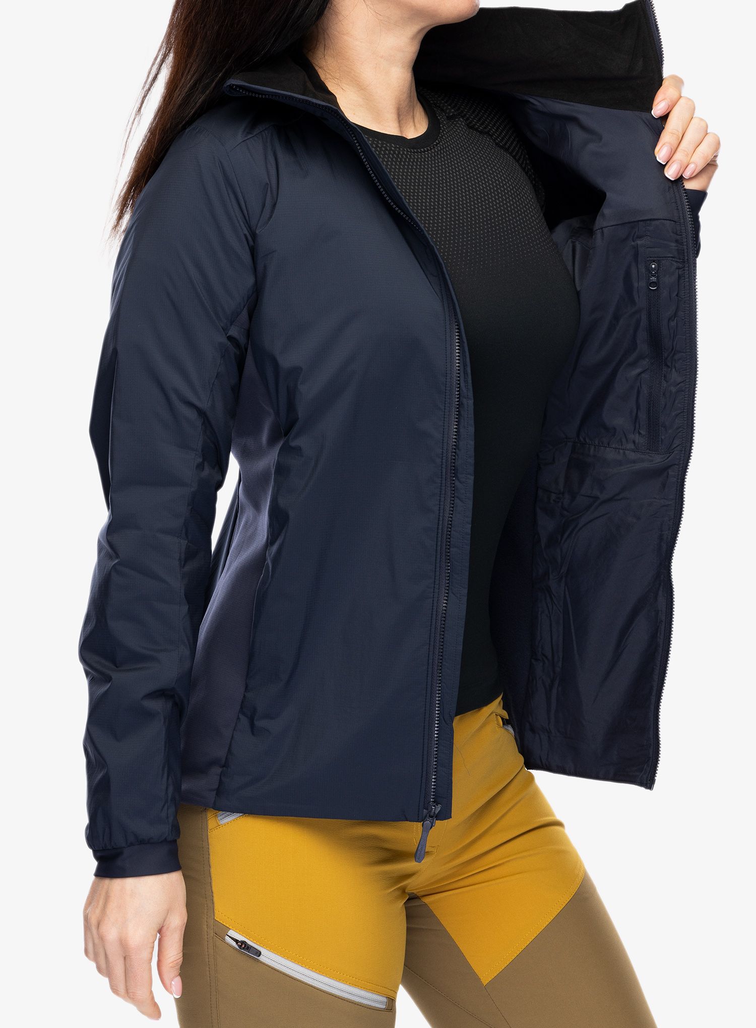 Zateplená bunda dámská Arcteryx Atom Jacket - black sapphire
