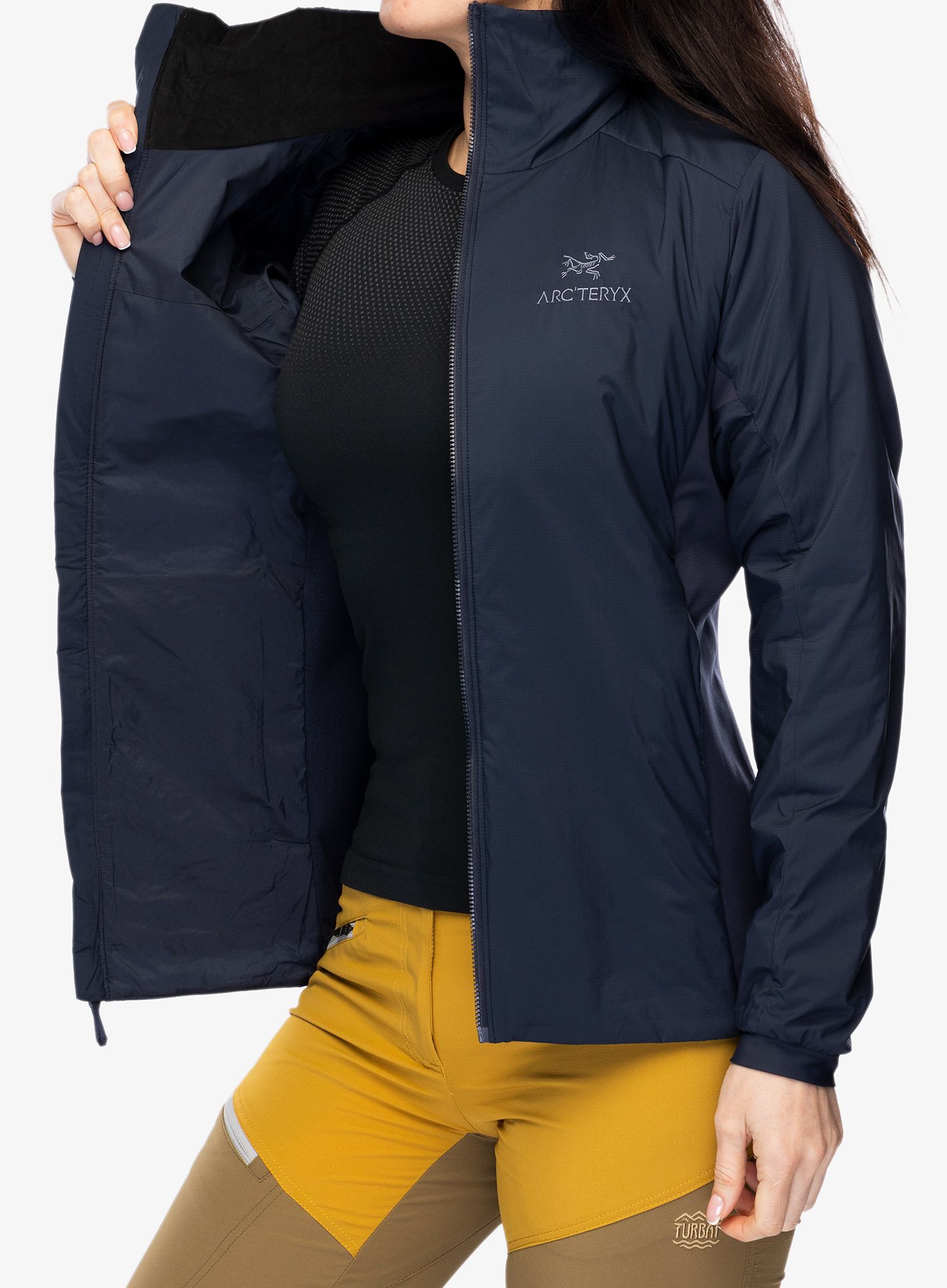Zateplená bunda dámská Arcteryx Atom Jacket - black sapphire