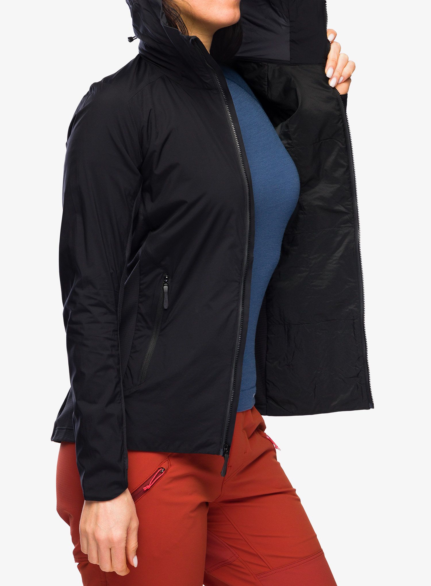 Dámská bunda Arcteryx Atom Lightweight Hoody - black