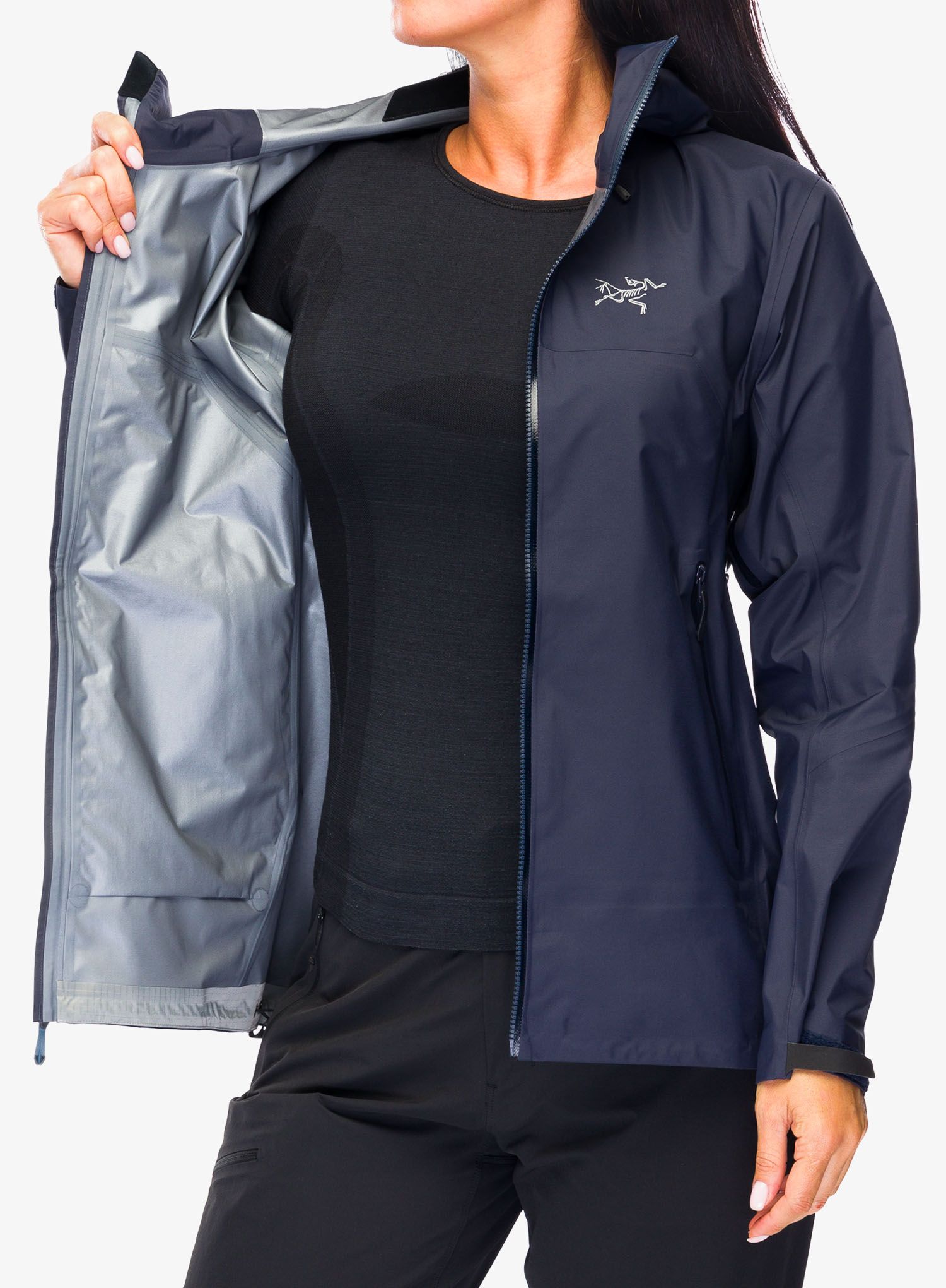 Dámská nepromokavá bunda s membránou Arcteryx Beta SL Jacket - black sapphire