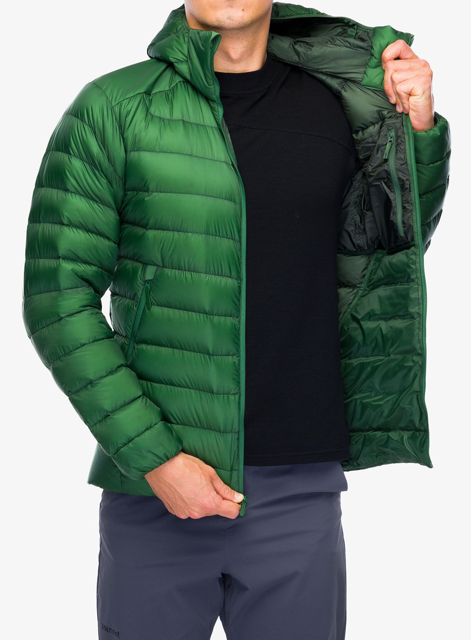 Péřová bunda Arcteryx Cerium Hoody - eden
