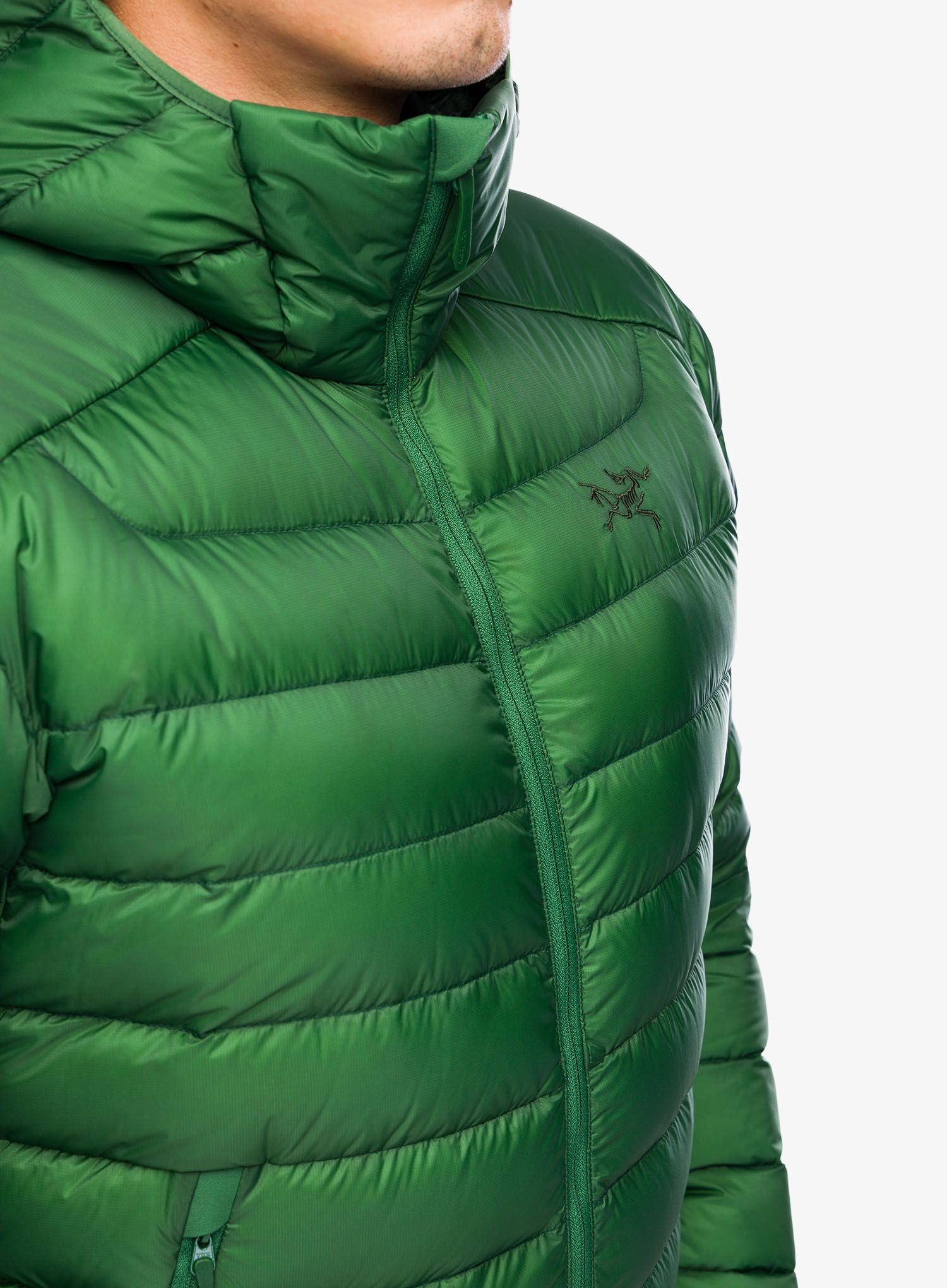 Péřová bunda Arcteryx Cerium Hoody - eden