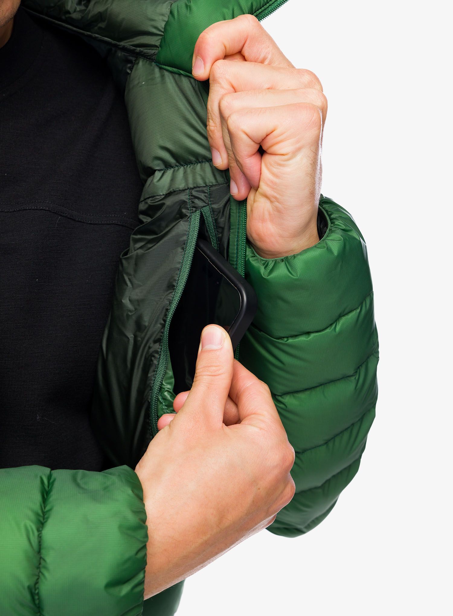 Péřová bunda Arcteryx Cerium Hoody - eden