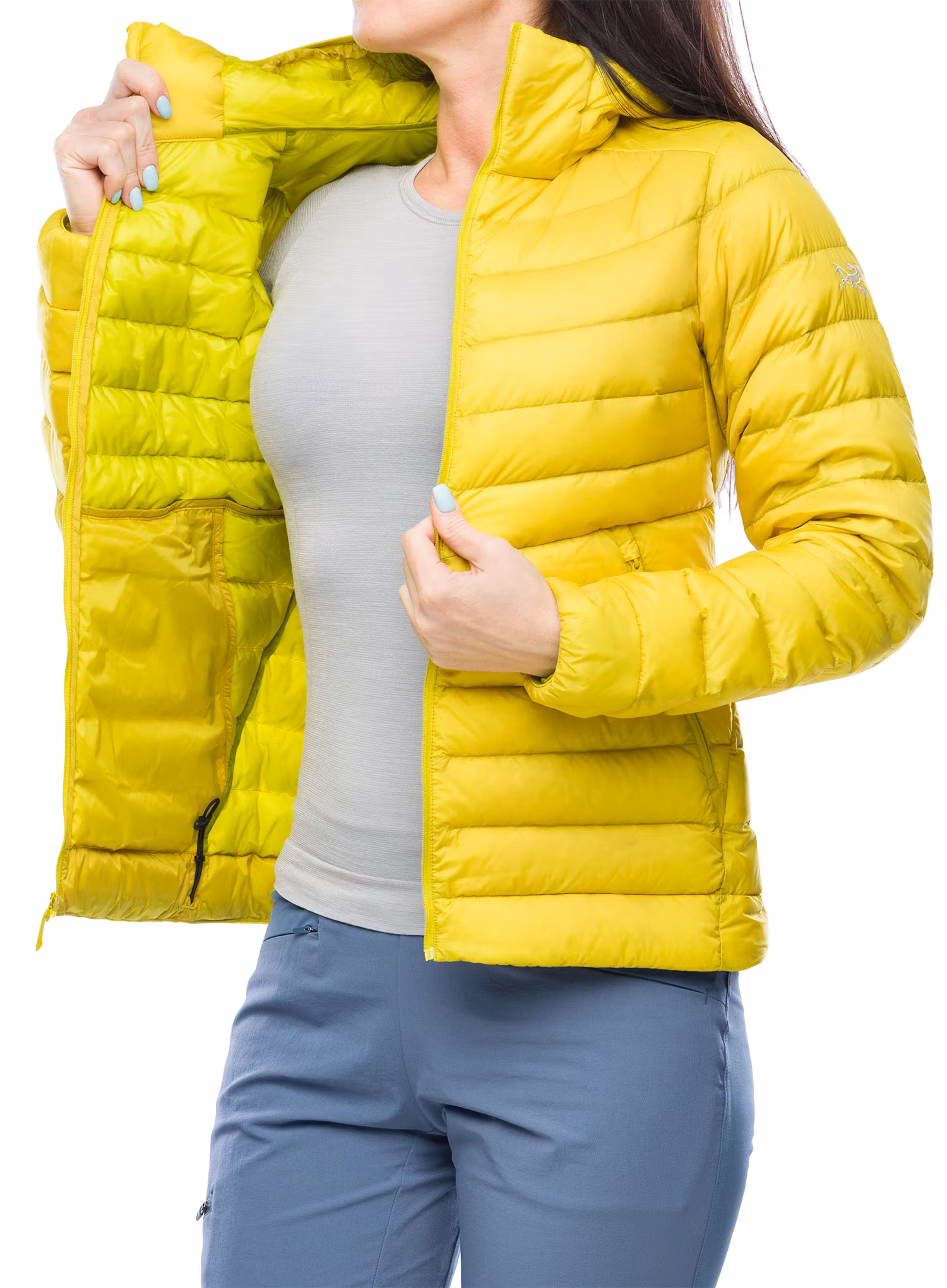 Dámská péřová bunda Arcteryx Cerium Hoody - lampyre