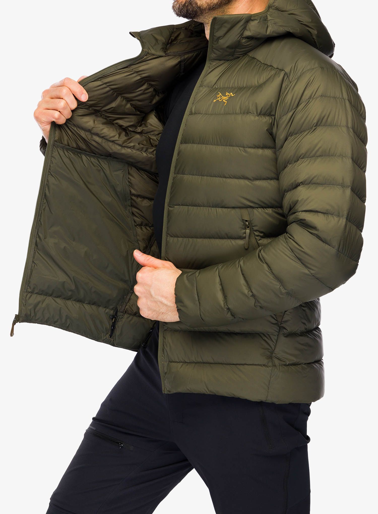Péřová bunda Arcteryx Cerium Hoody - tatsu