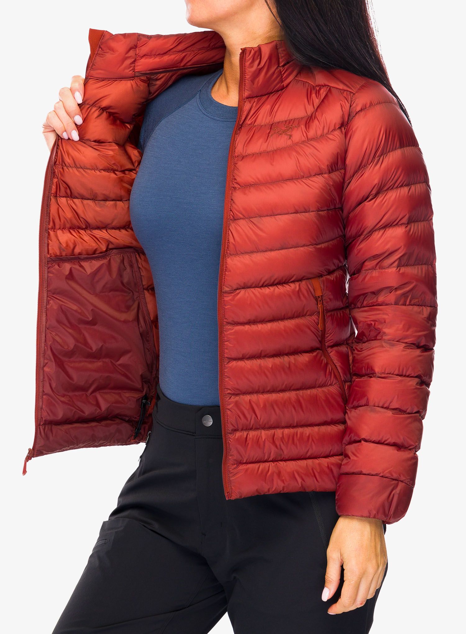 Dámská péřová bunda Arcteryx Cerium Jacket - sequoia