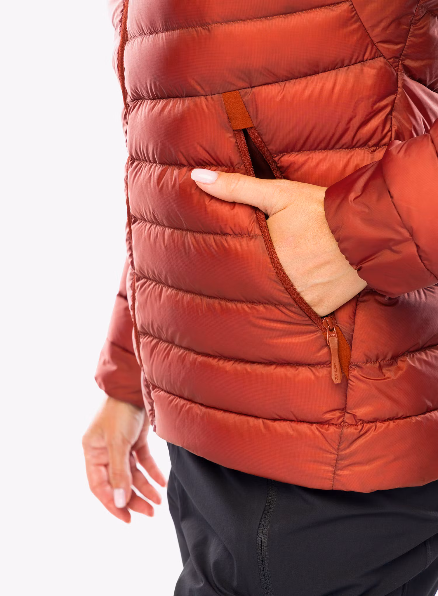 Dámská péřová bunda Arcteryx Cerium Jacket - sequoia