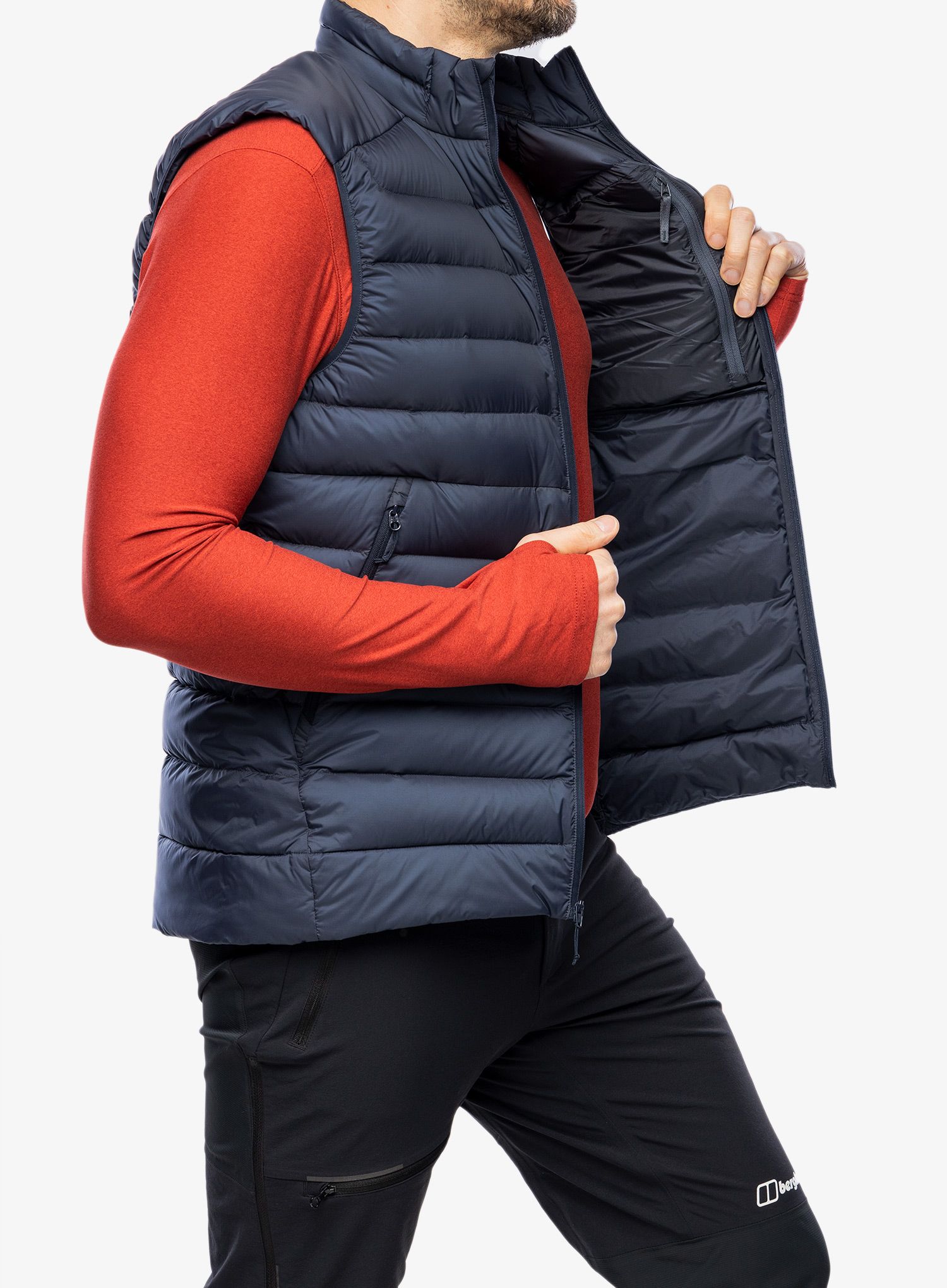 Péřová vesta Arcteryx Cerium Vest - blk sapphire