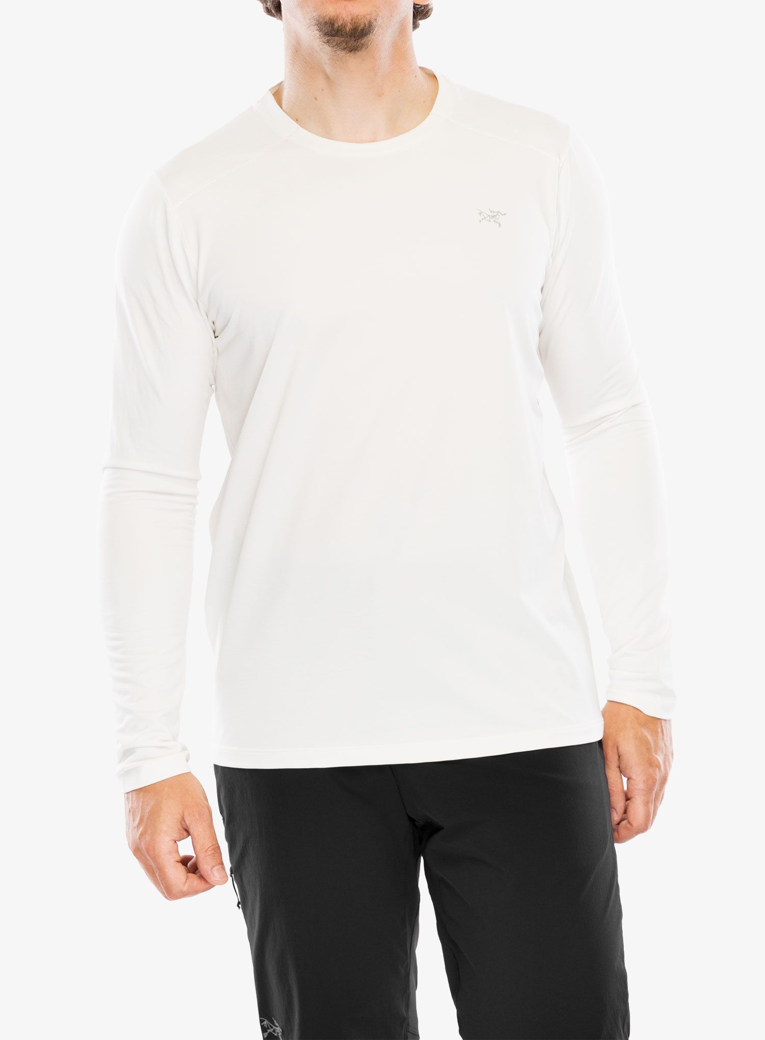 Mikina na běhání Arcteryx Cormac Crew Neck Shirt LS - arctic silk heather