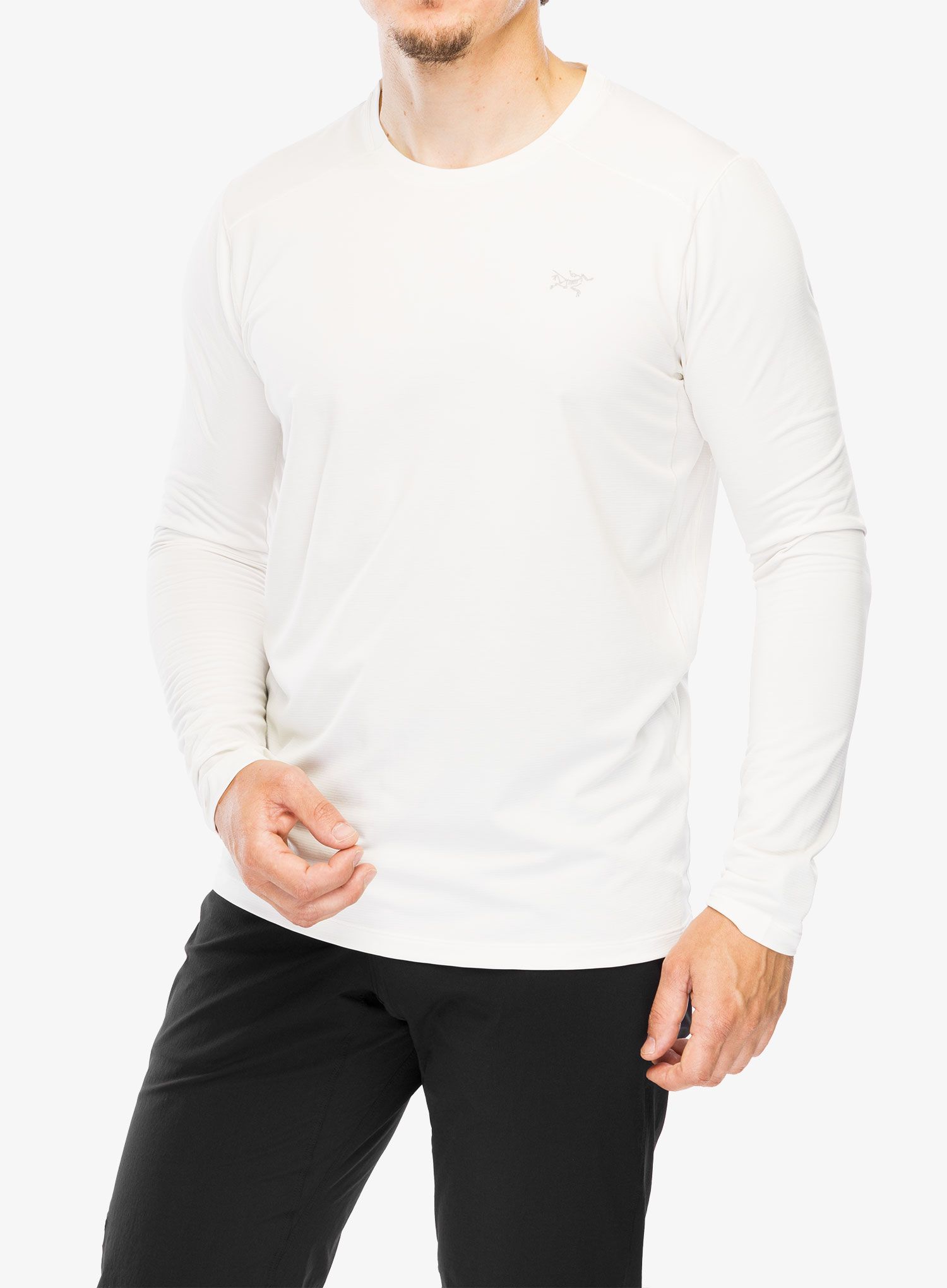 Mikina na běhání Arcteryx Cormac Crew Neck Shirt LS - arctic silk heather