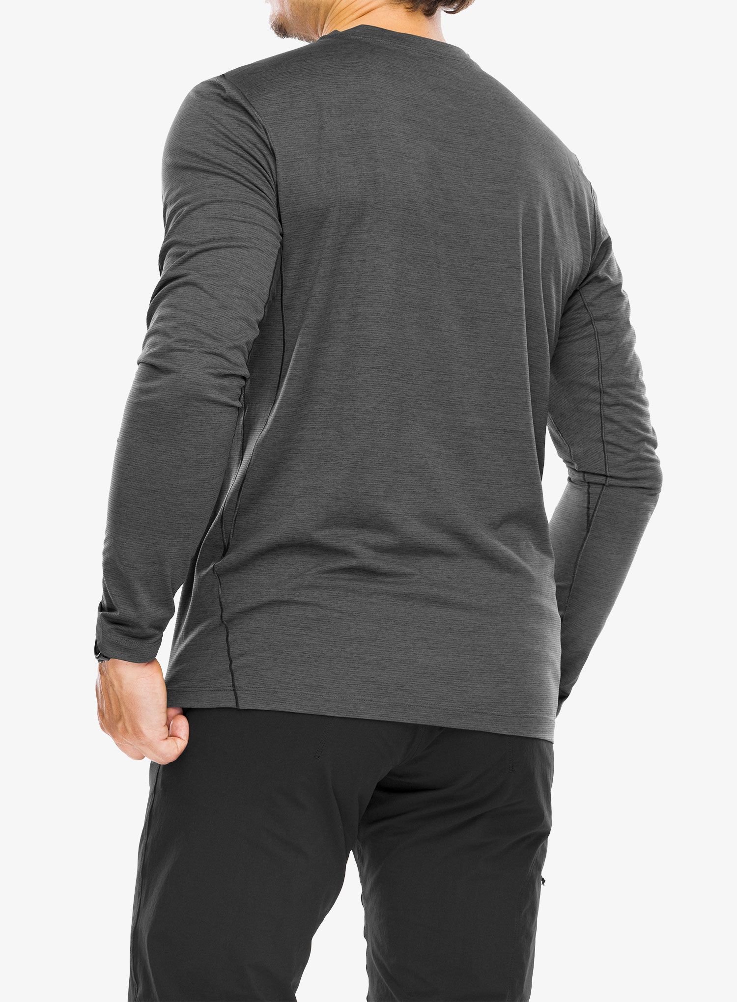 Mikina na běhání Arcteryx Cormac Crew Neck Shirt LS - blk heather