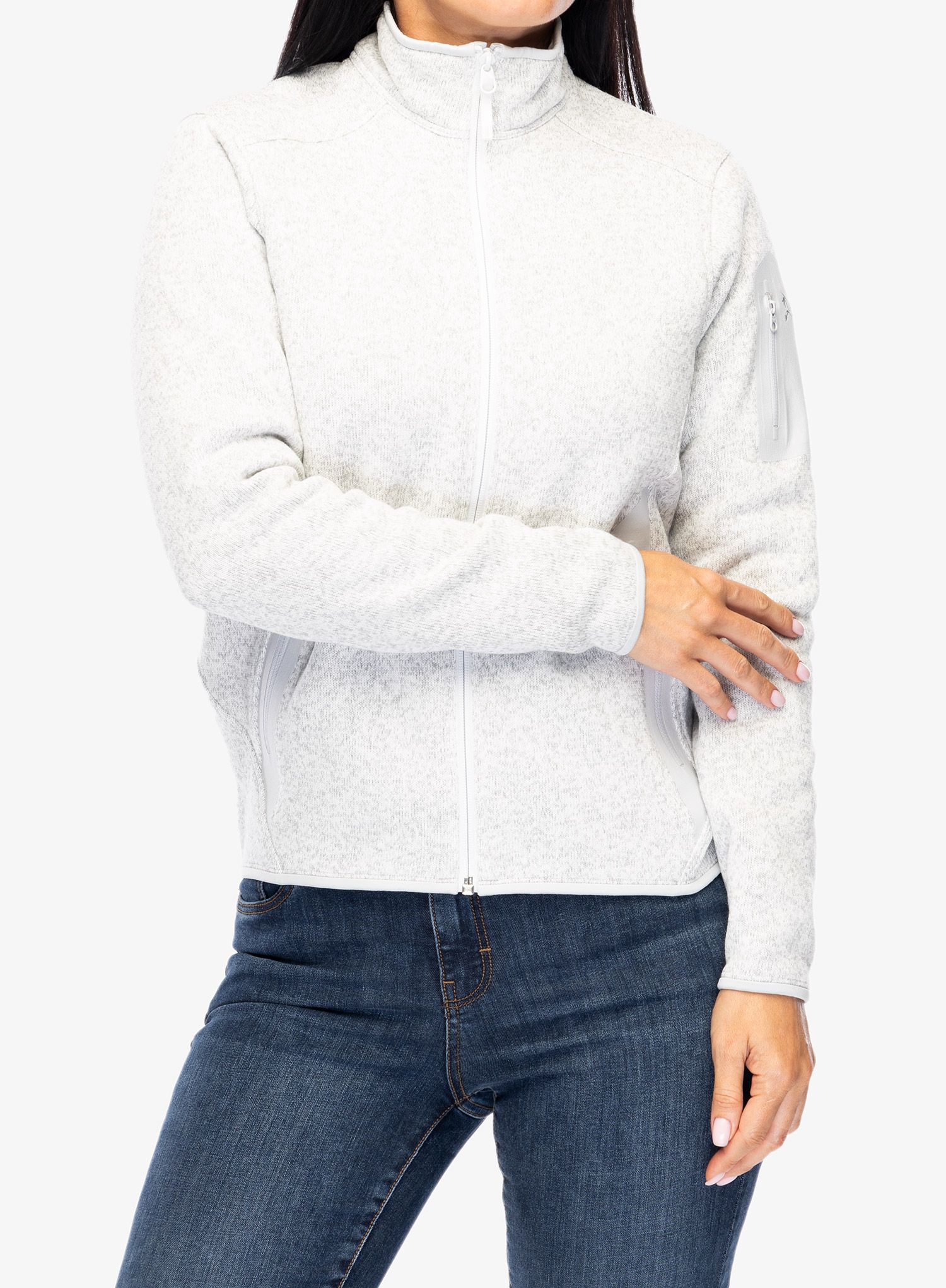 Dámská mikina se zipem Arcteryx Covert Cardigan - atmos heather