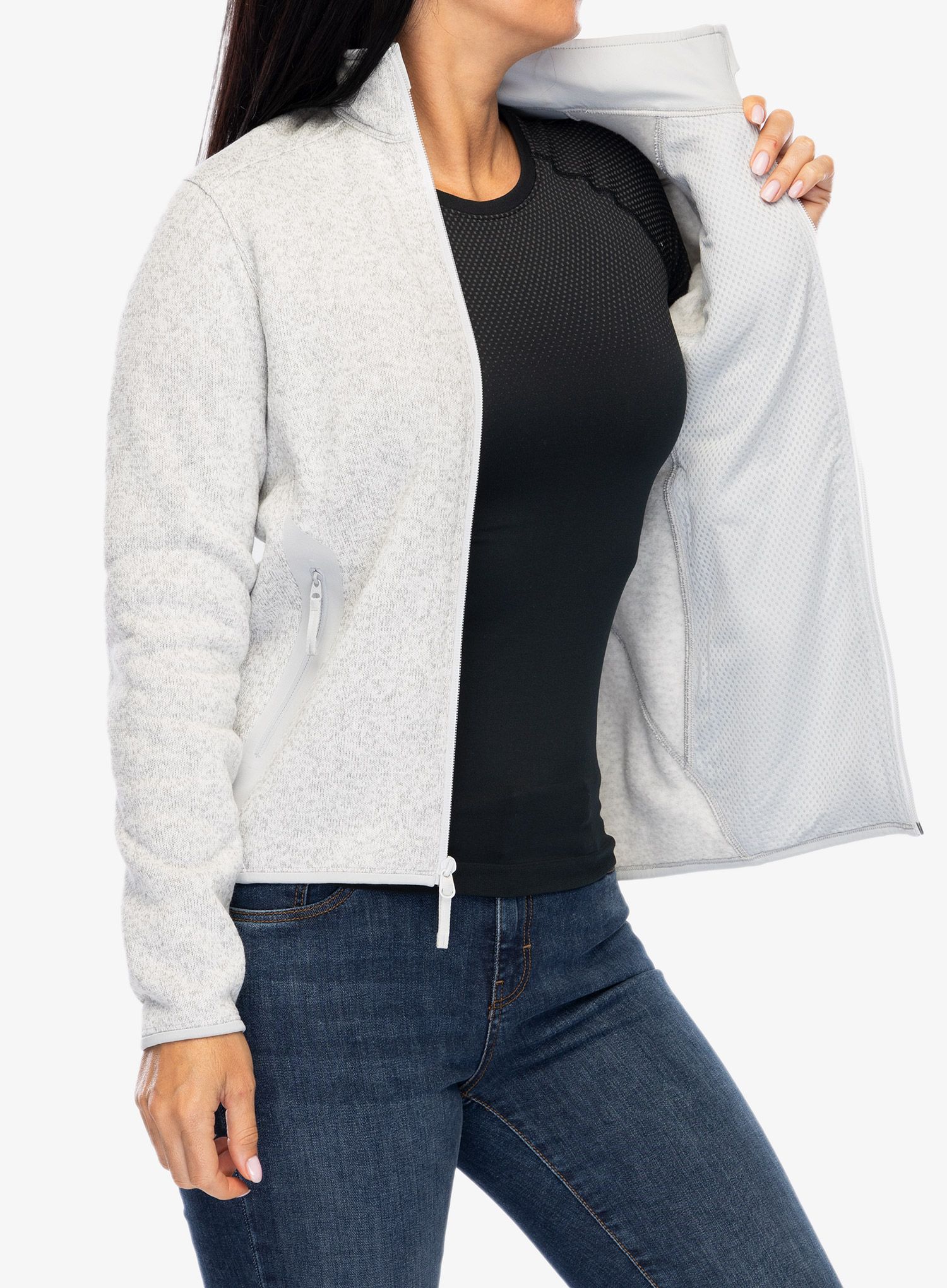 Dámská mikina se zipem Arcteryx Covert Cardigan - atmos heather
