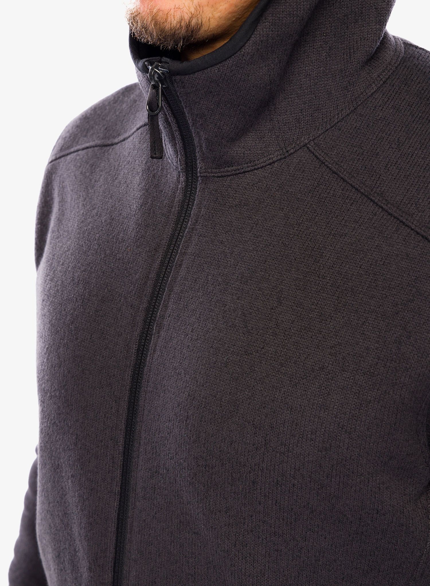 Mikina se zipem Arcteryx Covert Hoody - black heather II
