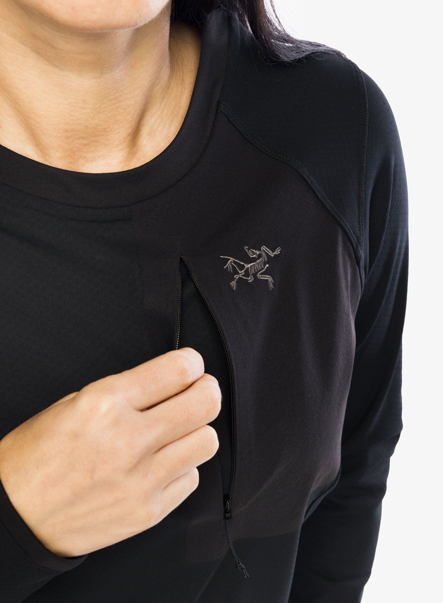 Dámská mikina Arcteryx Delta Crew Neck Pullover - black