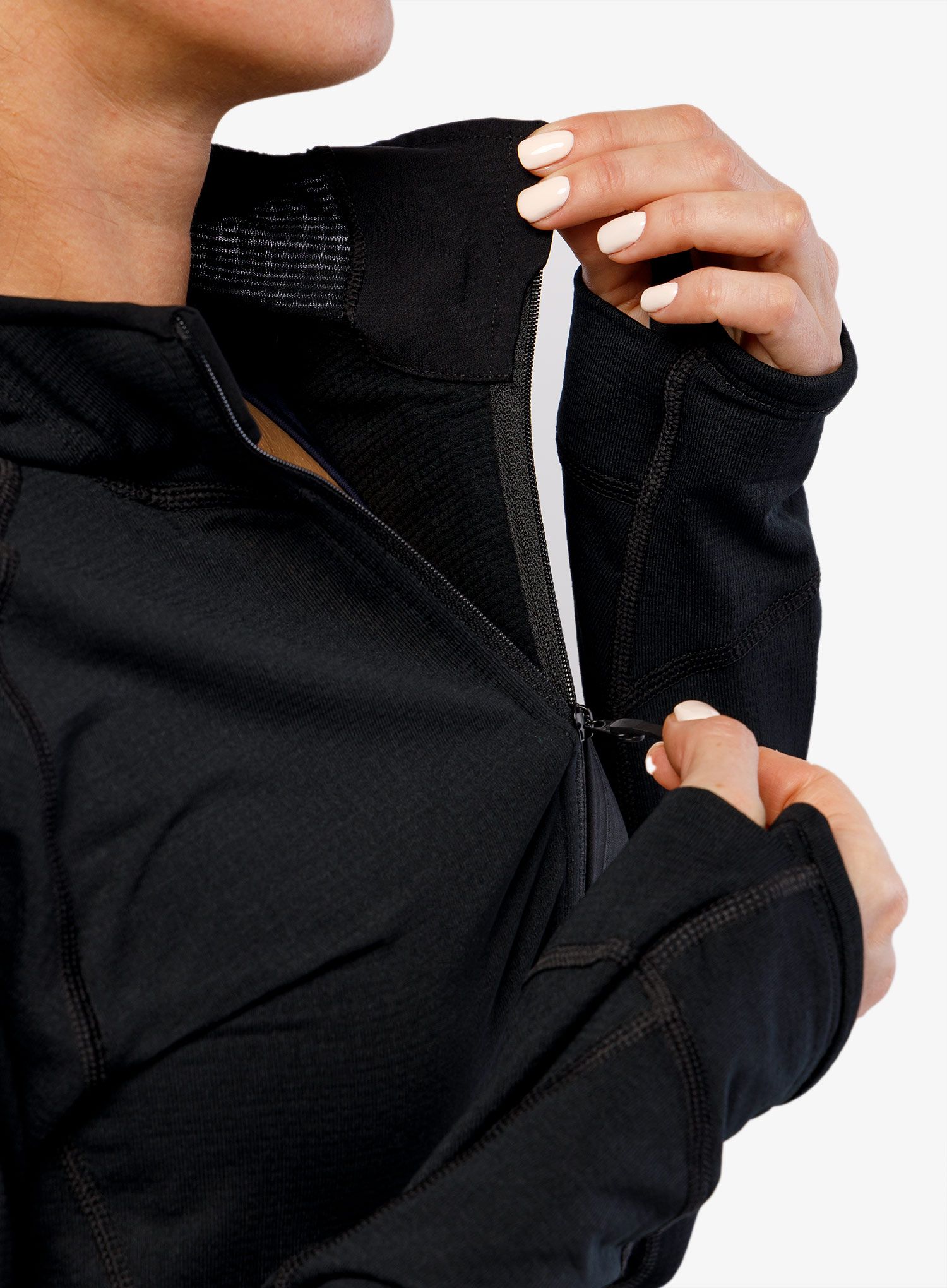 Dámská fleecová mikina Arcteryx Delta Half Zip Hoody - black