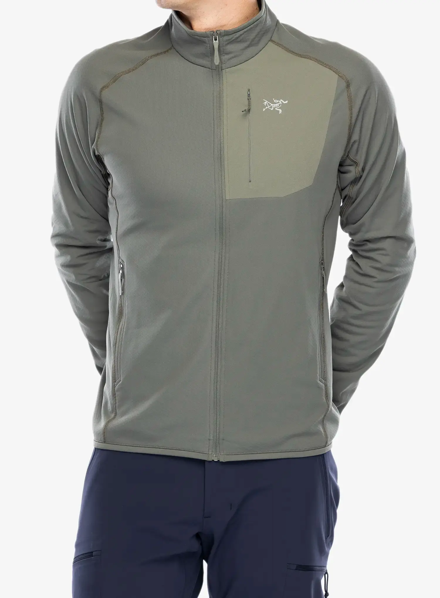Mikina bez kapuce Arcteryx Delta Jacket - forage