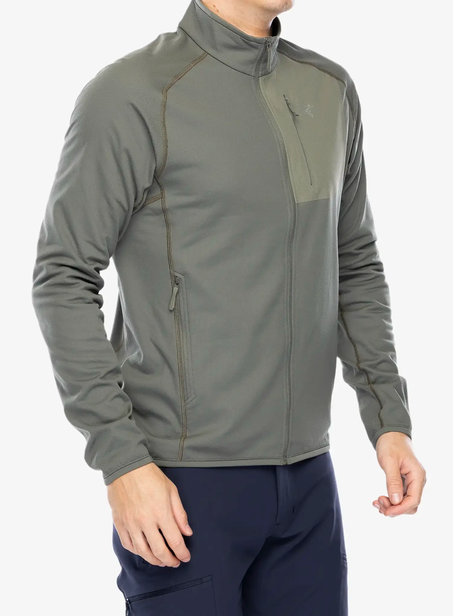 Mikina bez kapuce Arcteryx Delta Jacket - forage