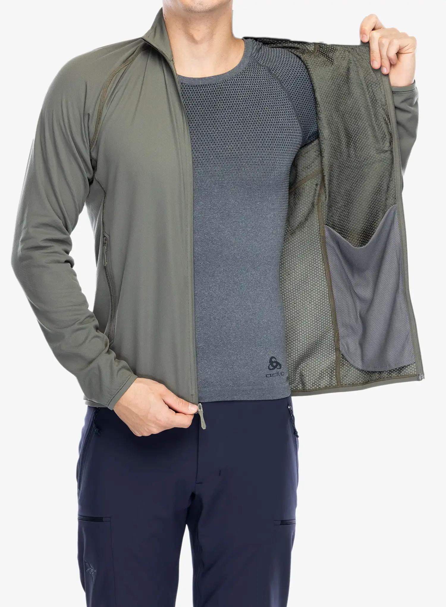 Mikina bez kapuce Arcteryx Delta Jacket - forage