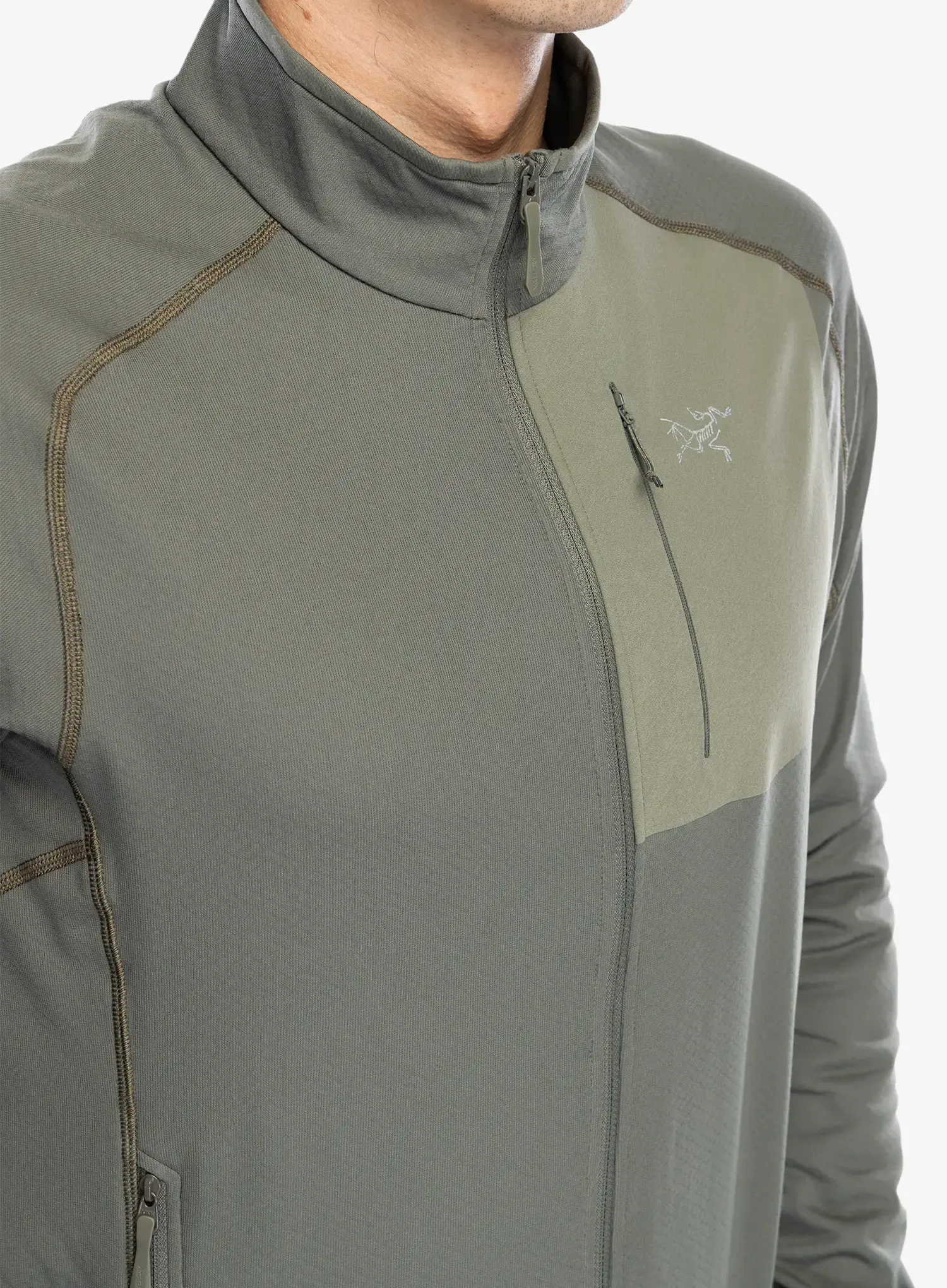 Mikina bez kapuce Arcteryx Delta Jacket - forage