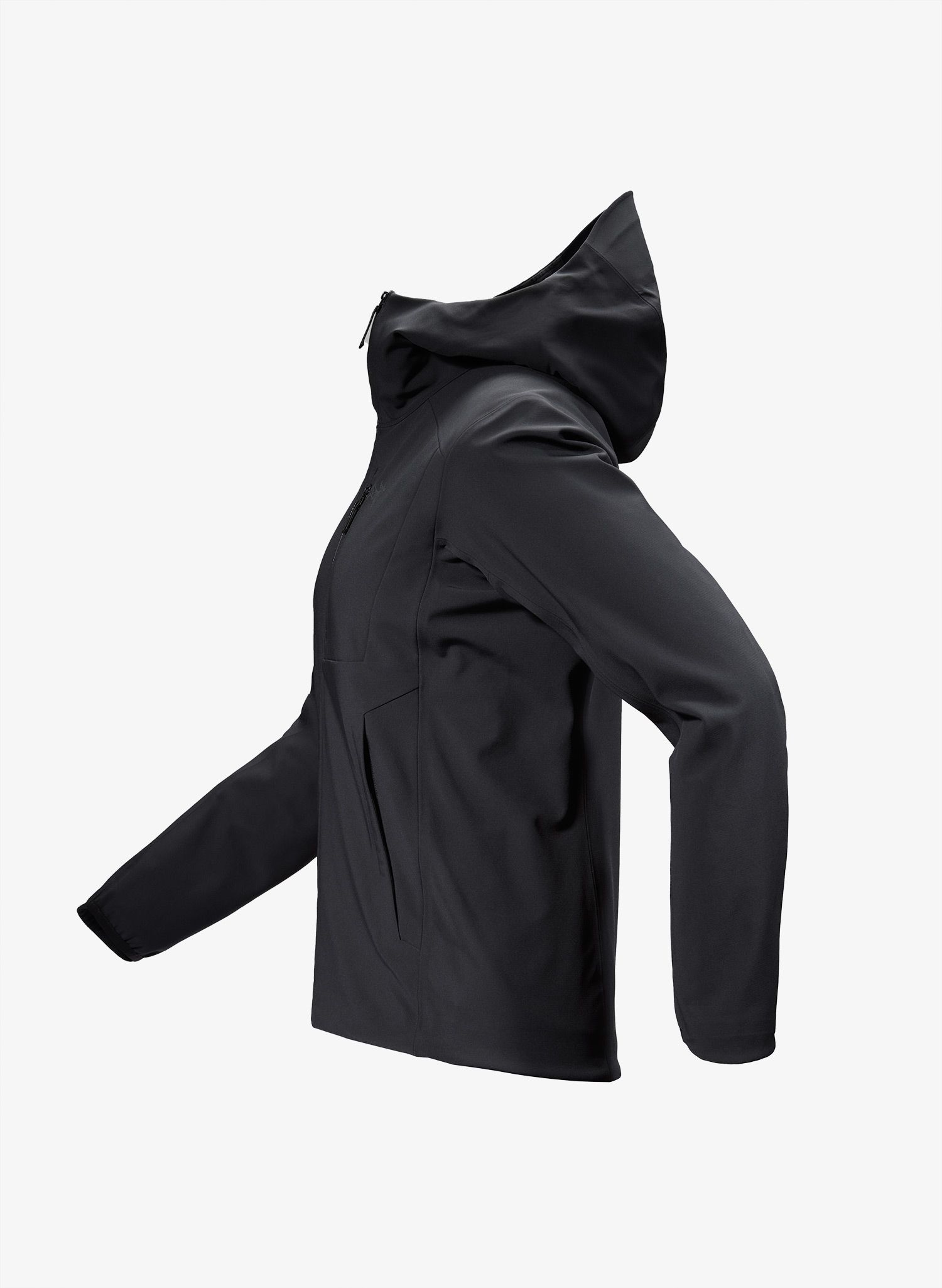 Dámská softshellová bunda Arcteryx Gamma Heavyweight Hoody - black