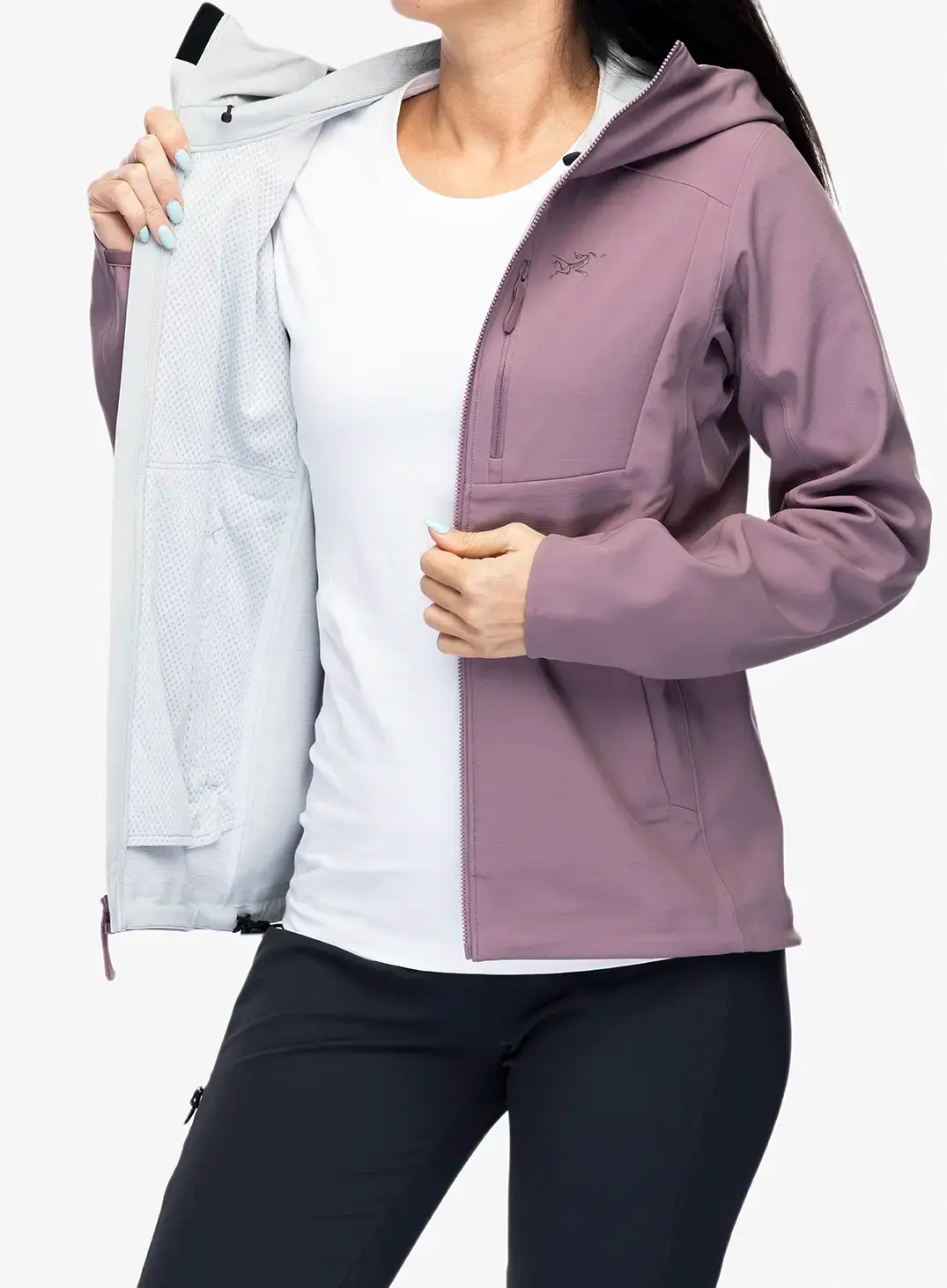 Softshellová bunda dámská Arcteryx Gamma Heavyweight Hoody - interstellar