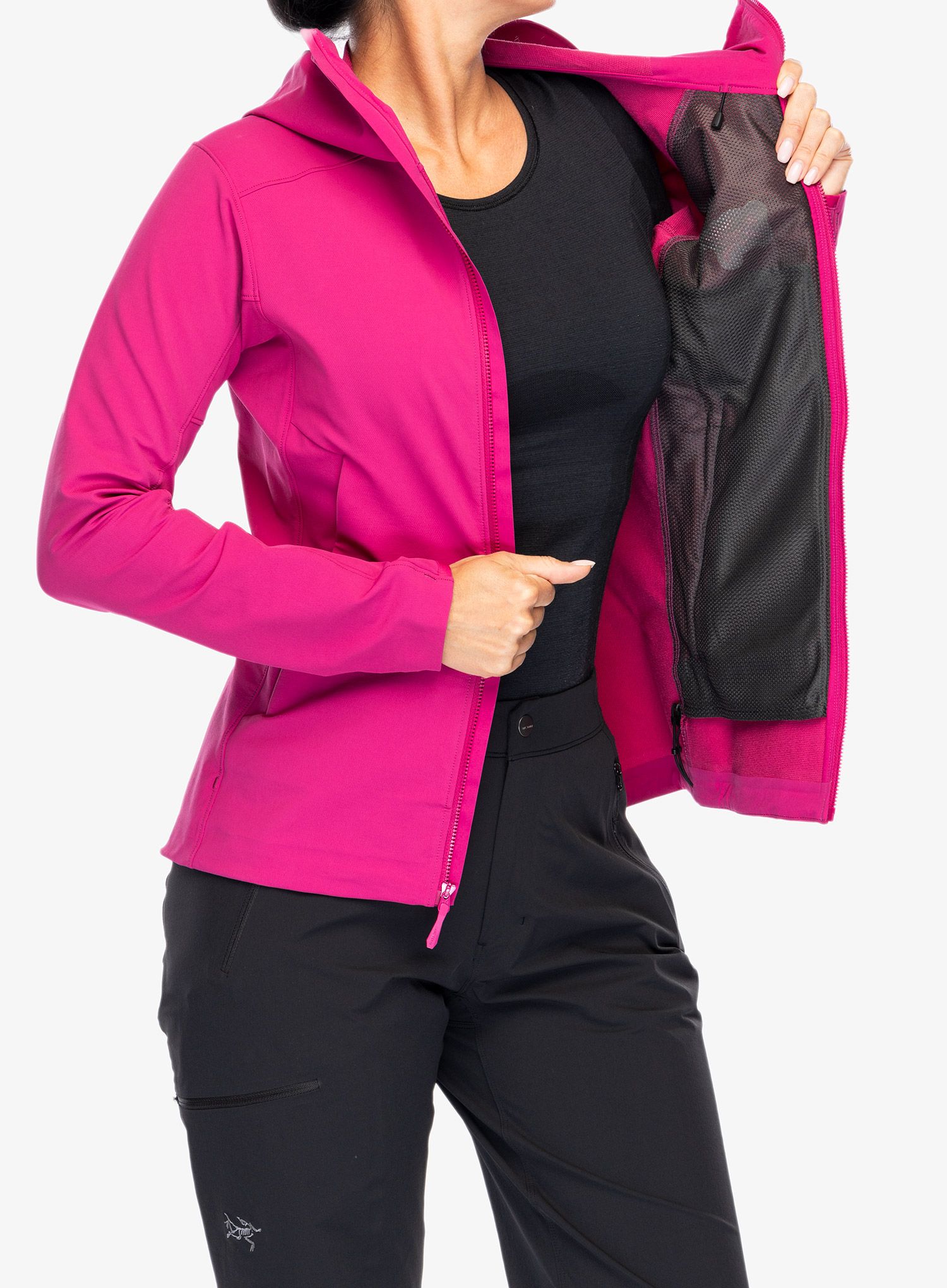 Softshellová bunda dámská Arcteryx Gamma Hoody - amaranthus