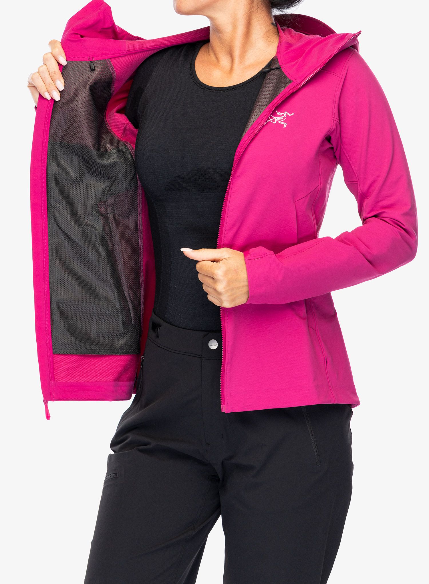 Softshellová bunda dámská Arcteryx Gamma Hoody - amaranthus