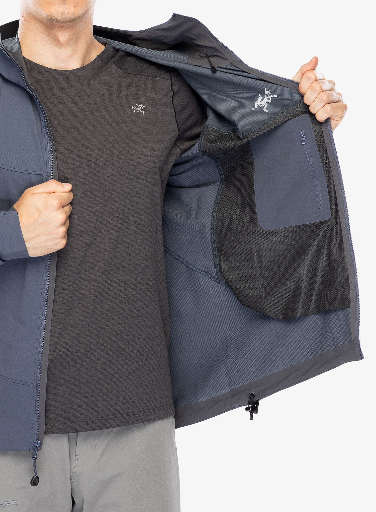 Softshellová bunda Arcteryx Gamma Hoody - dk stratus