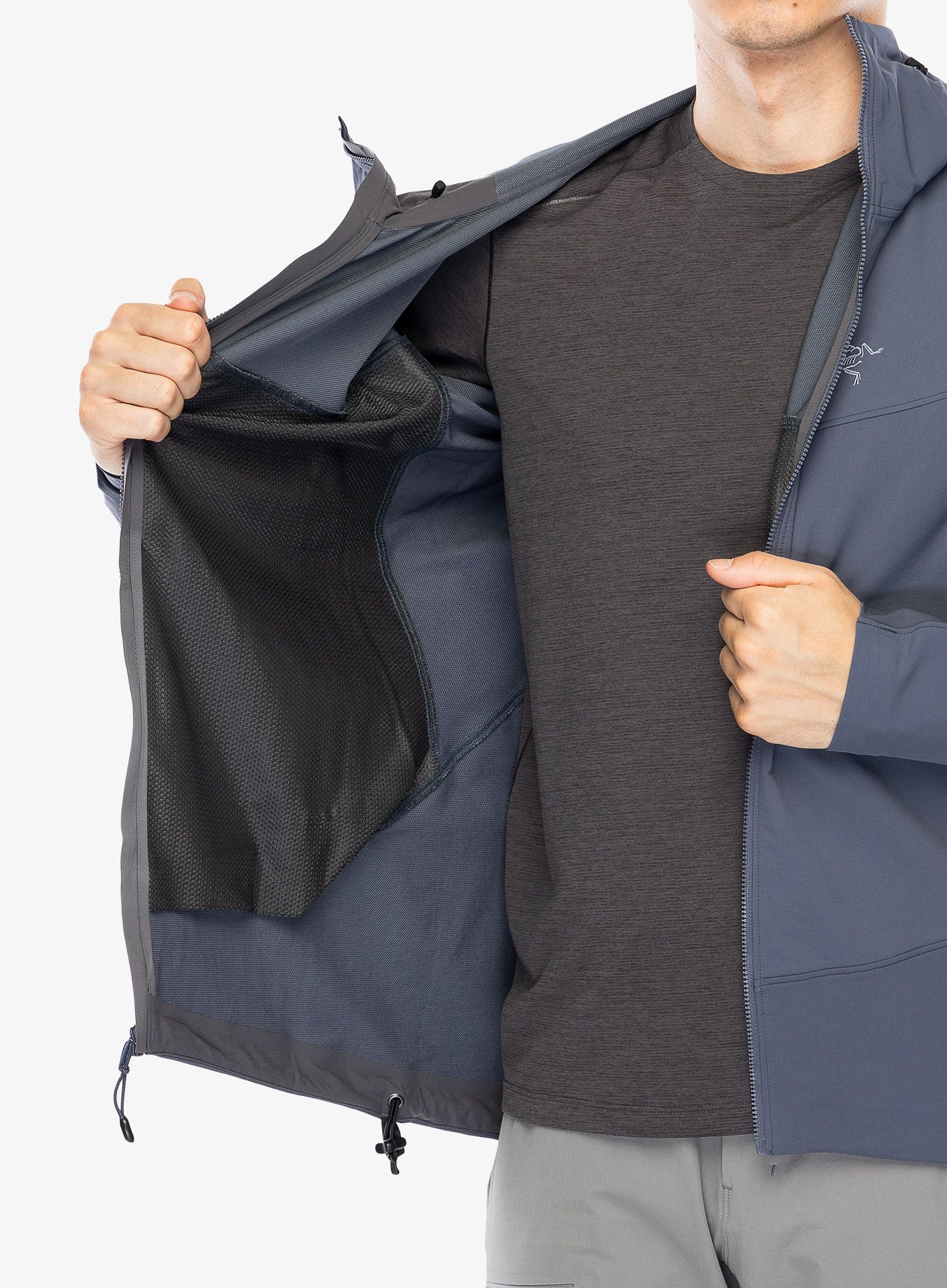 Softshellová bunda Arcteryx Gamma Hoody - dk stratus