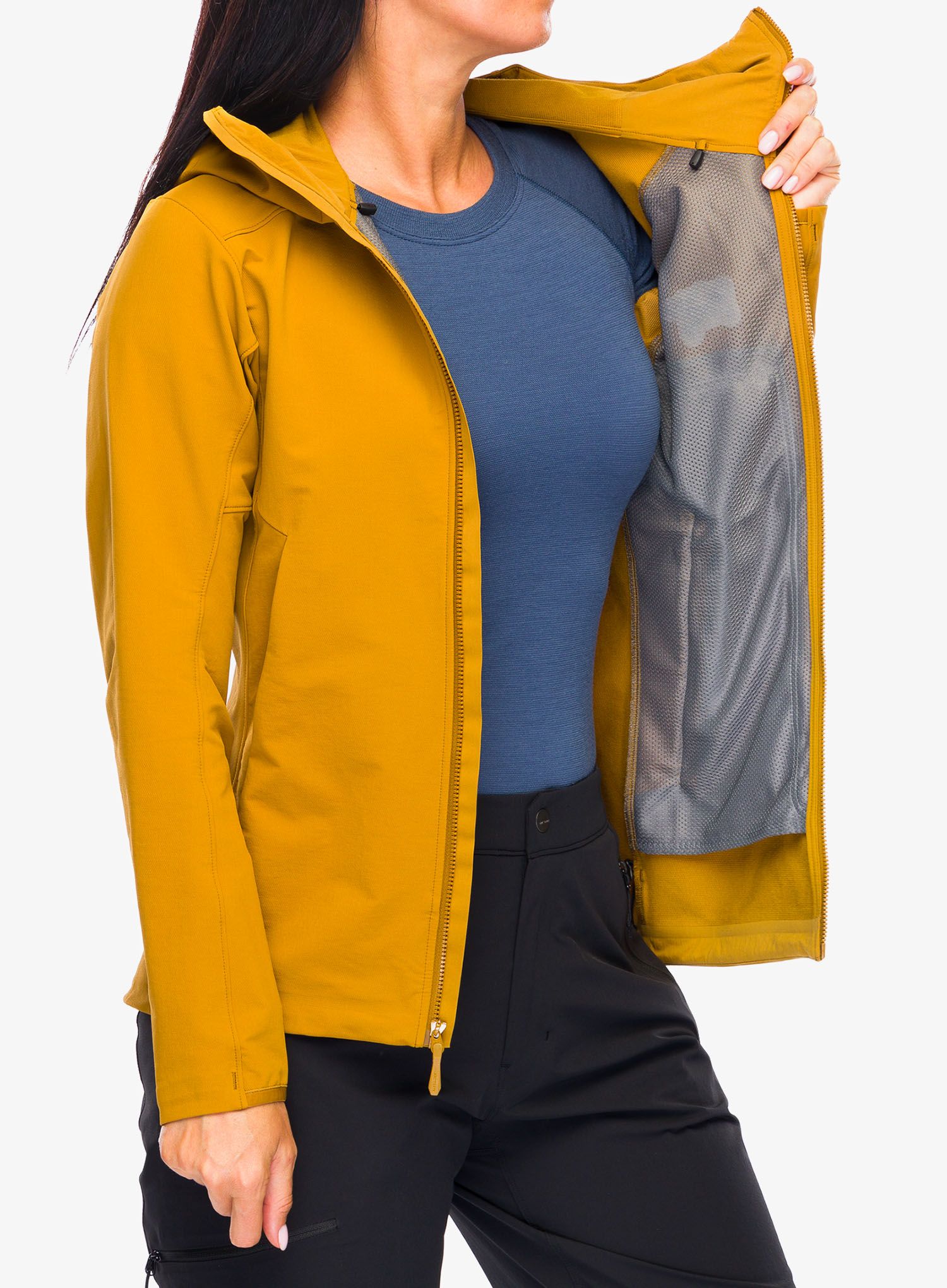 Softshellová bunda dámská Arcteryx Gamma Hoody - yukon