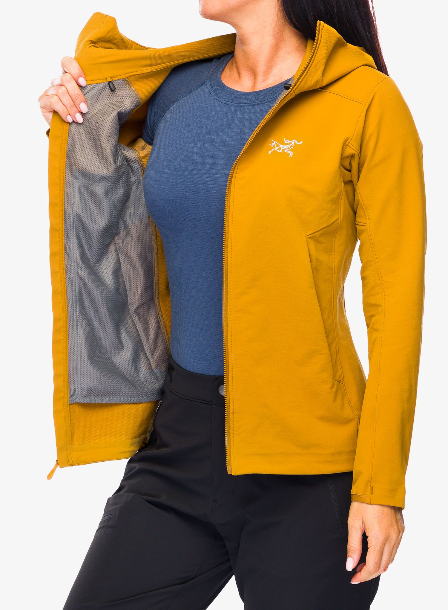 Softshellová bunda dámská Arcteryx Gamma Hoody - yukon