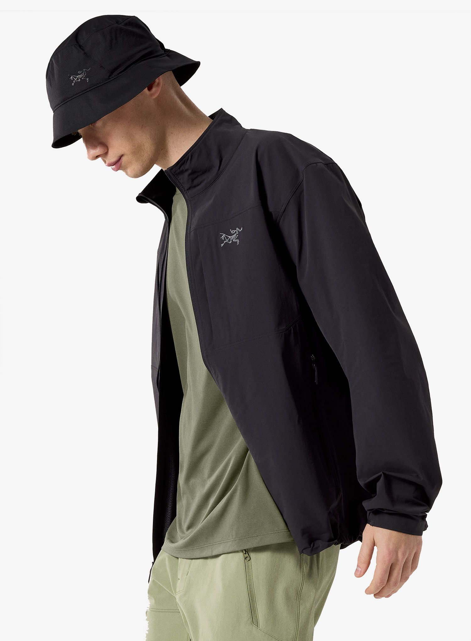 Softshellová bunda pánská Arcteryx Gamma Lightweight Jacket - black/black