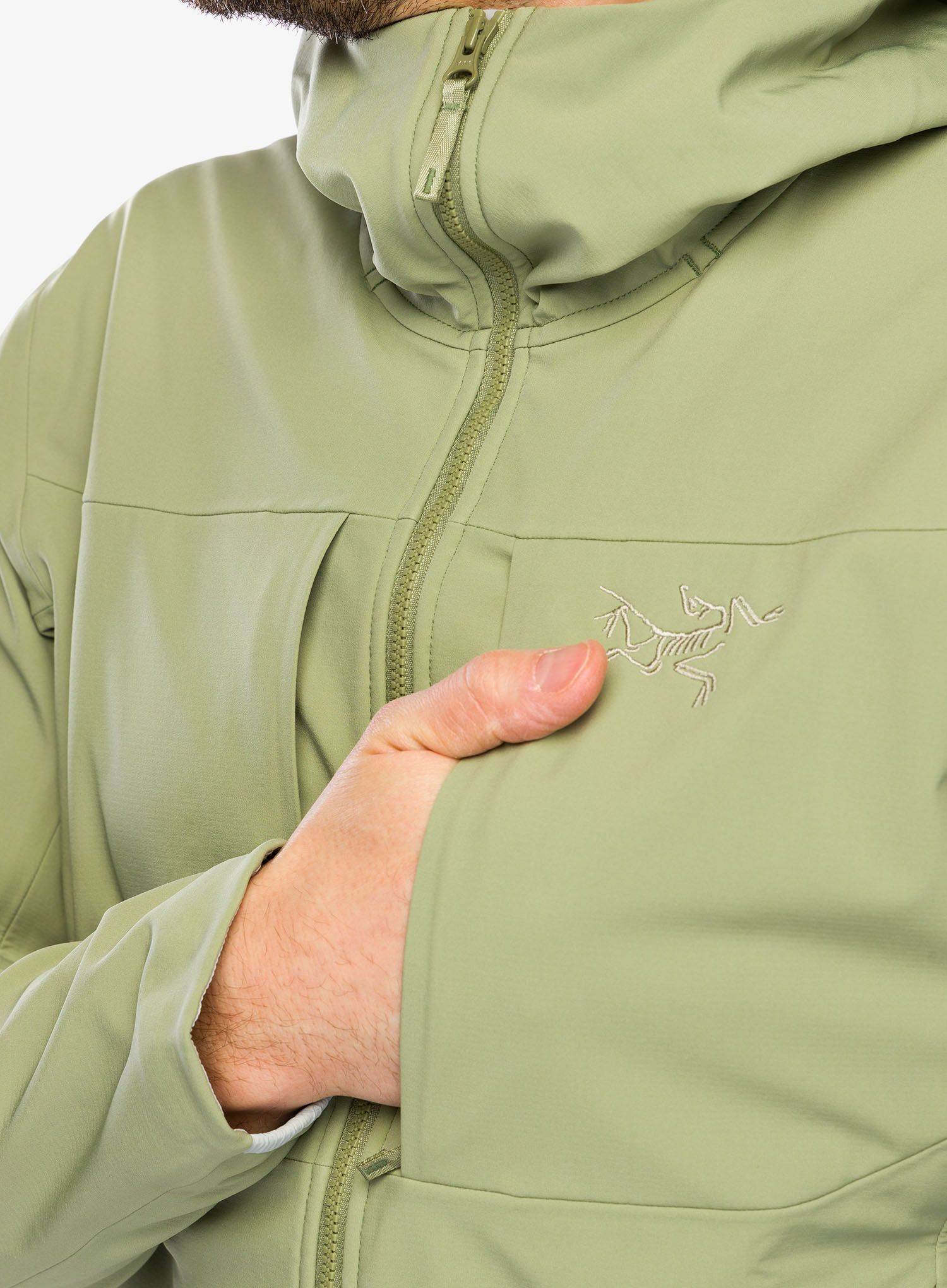 Softshellová bunda pánská Arcteryx Gamma MX Hoody - chloris