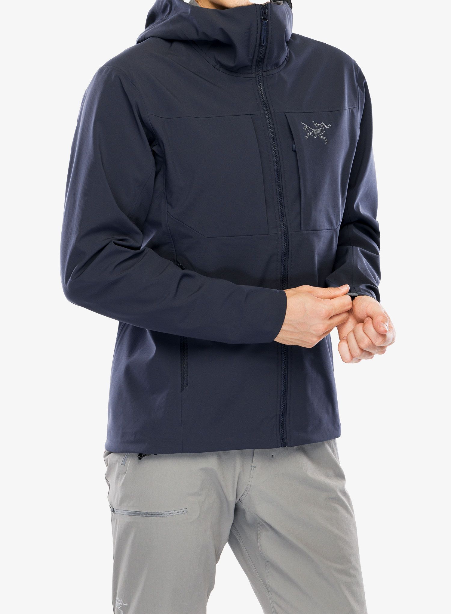 Softshellová bunda Arcteryx Gamma MX Hoody - blk sapphire