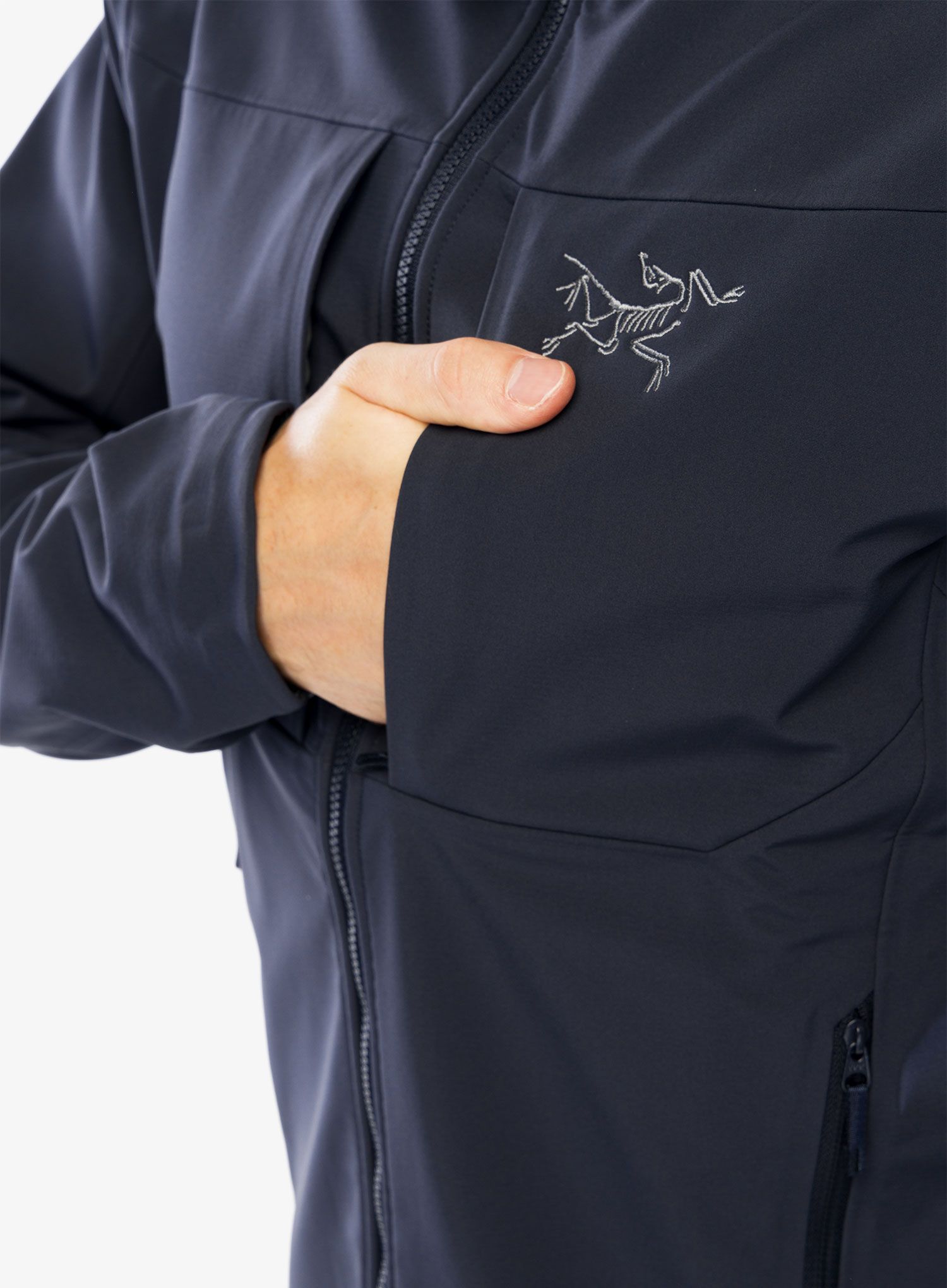 Softshellová bunda Arcteryx Gamma MX Hoody - blk sapphire