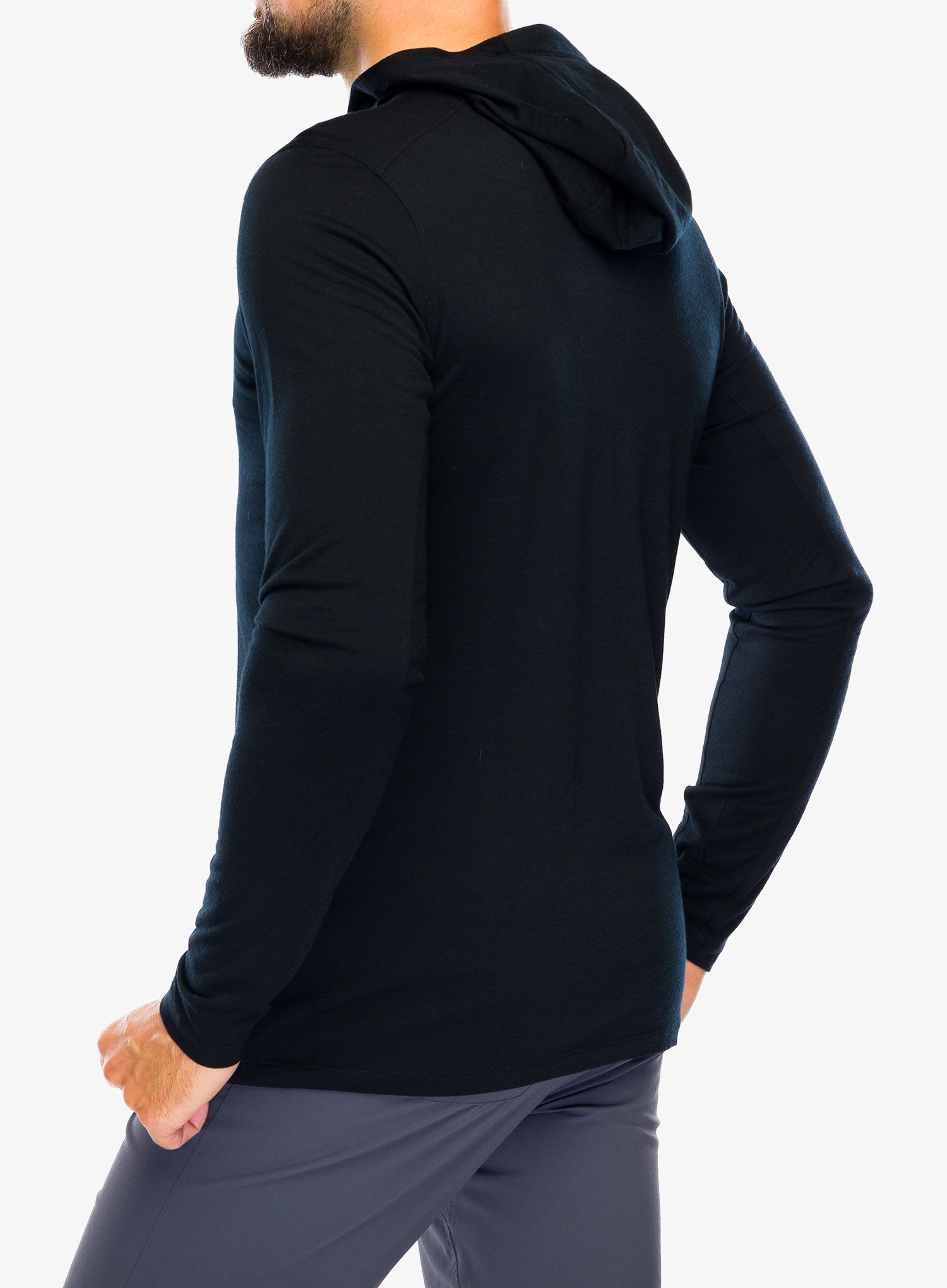 Mikina s kapucí Arcteryx Ionia Merino Wool Hoody - black